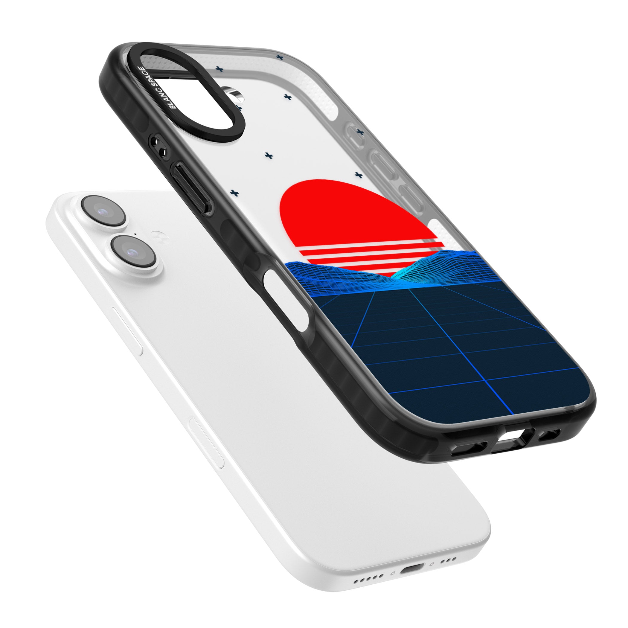 Japanese Sunset Vaporwave iPhone 17 Impact Black Phone Case Colours