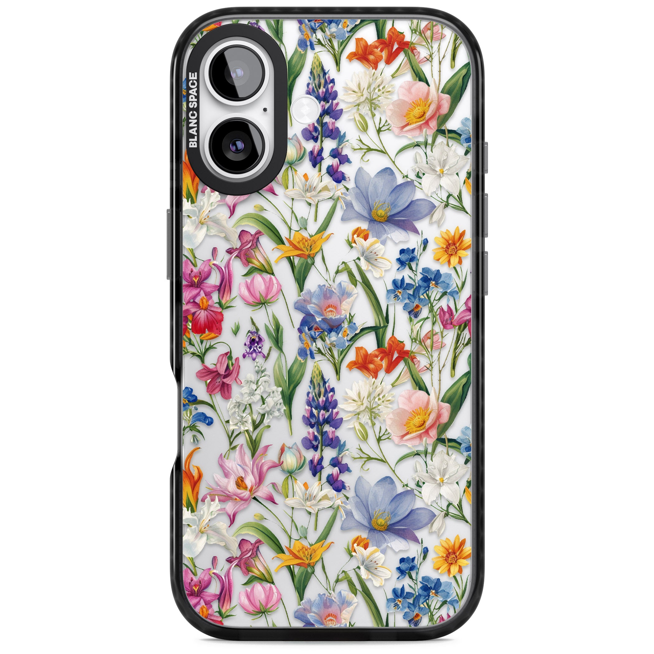 Vintage Wildflowers iPhone 17 Impact Black Phone Case