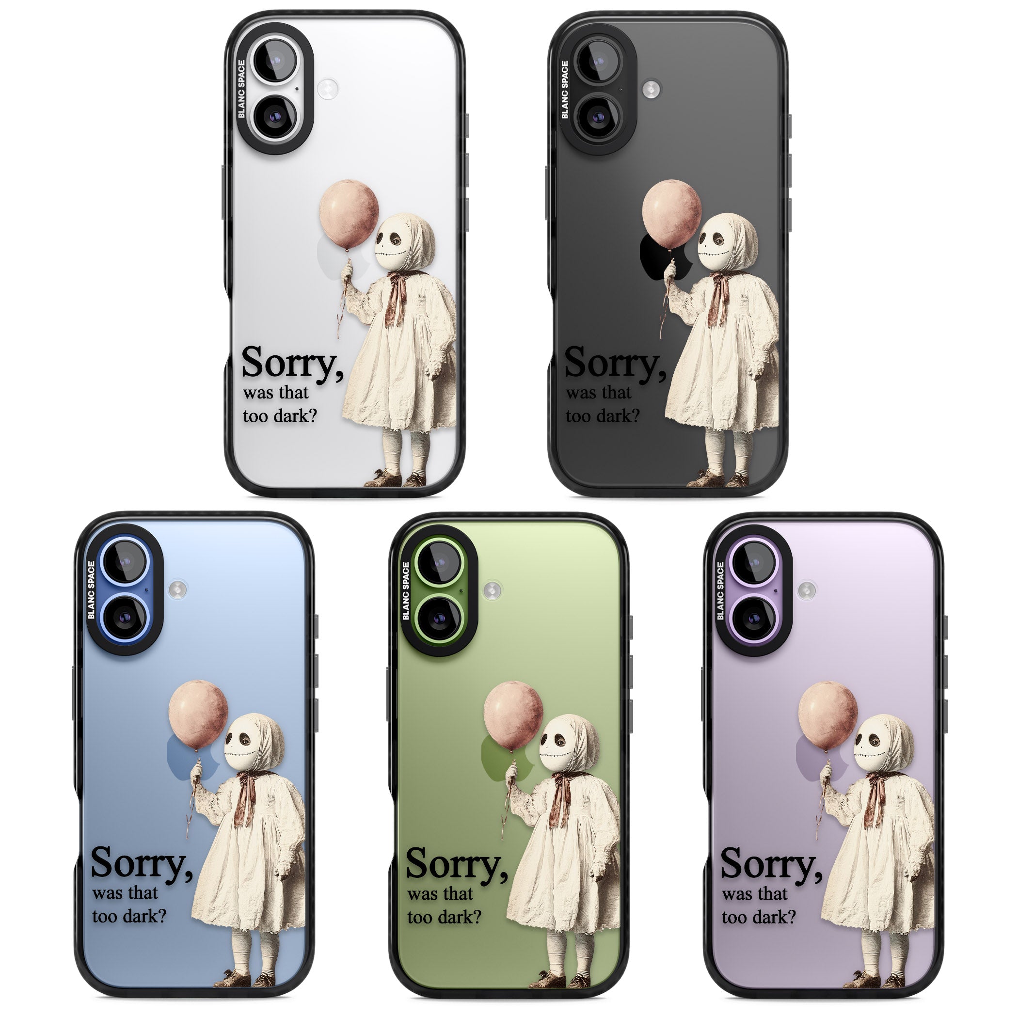 Sorry Was That Too Dark iPhone 17 Impact Black Phone Case APT Impact Protection