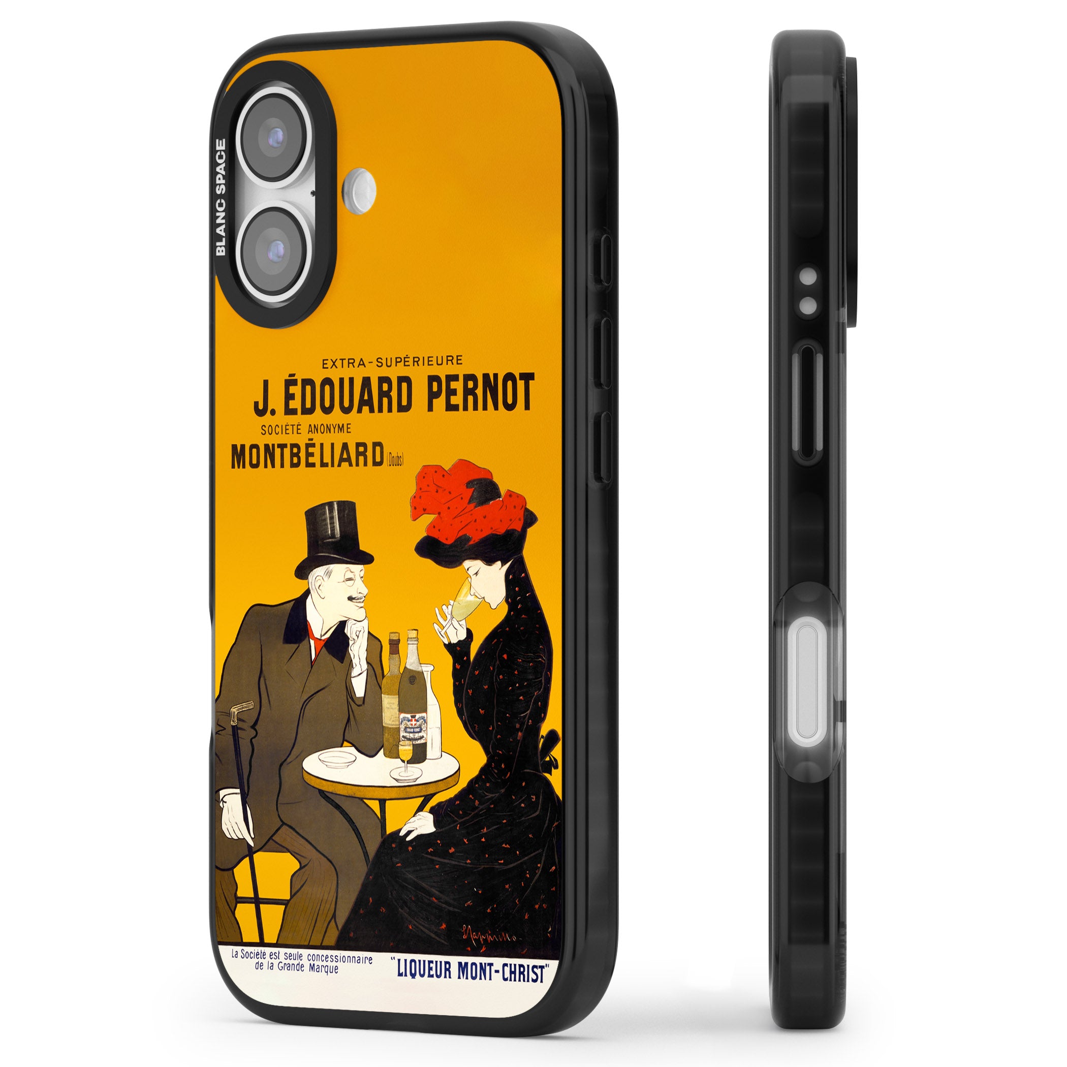 Absinthe, J.Edouard Pernot Poster iPhone 17 Impact Black Phone Case Side Profile