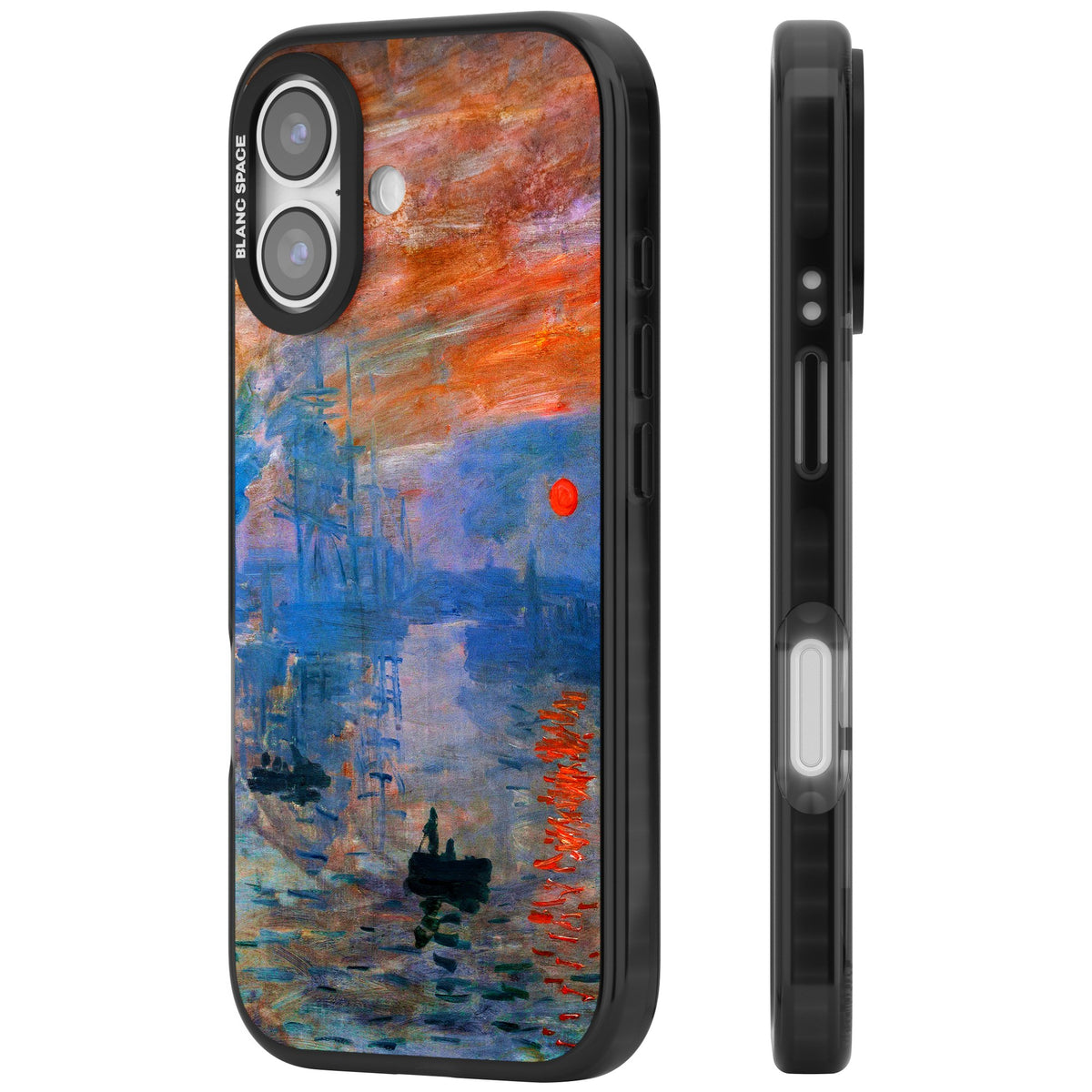 Impression, Sunrise iPhone 16 / iPhone 16 Plus / iPhone 17 Impact Black Phone Case side