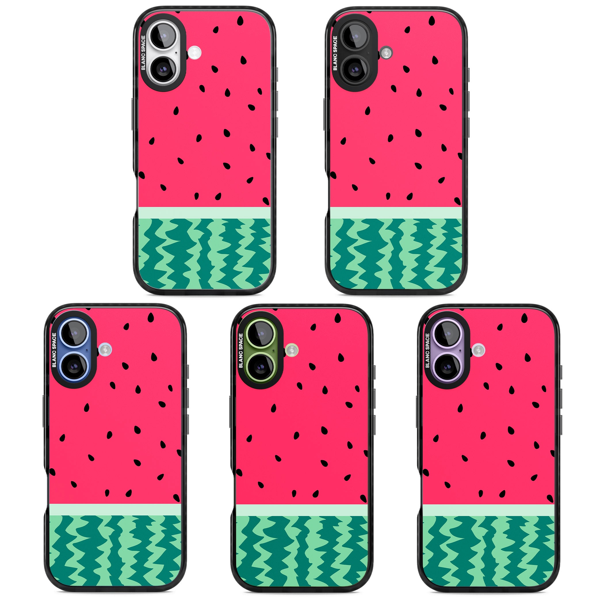 Full Watermelon iPhone 17 Impact Black Phone Case APT Impact Protection