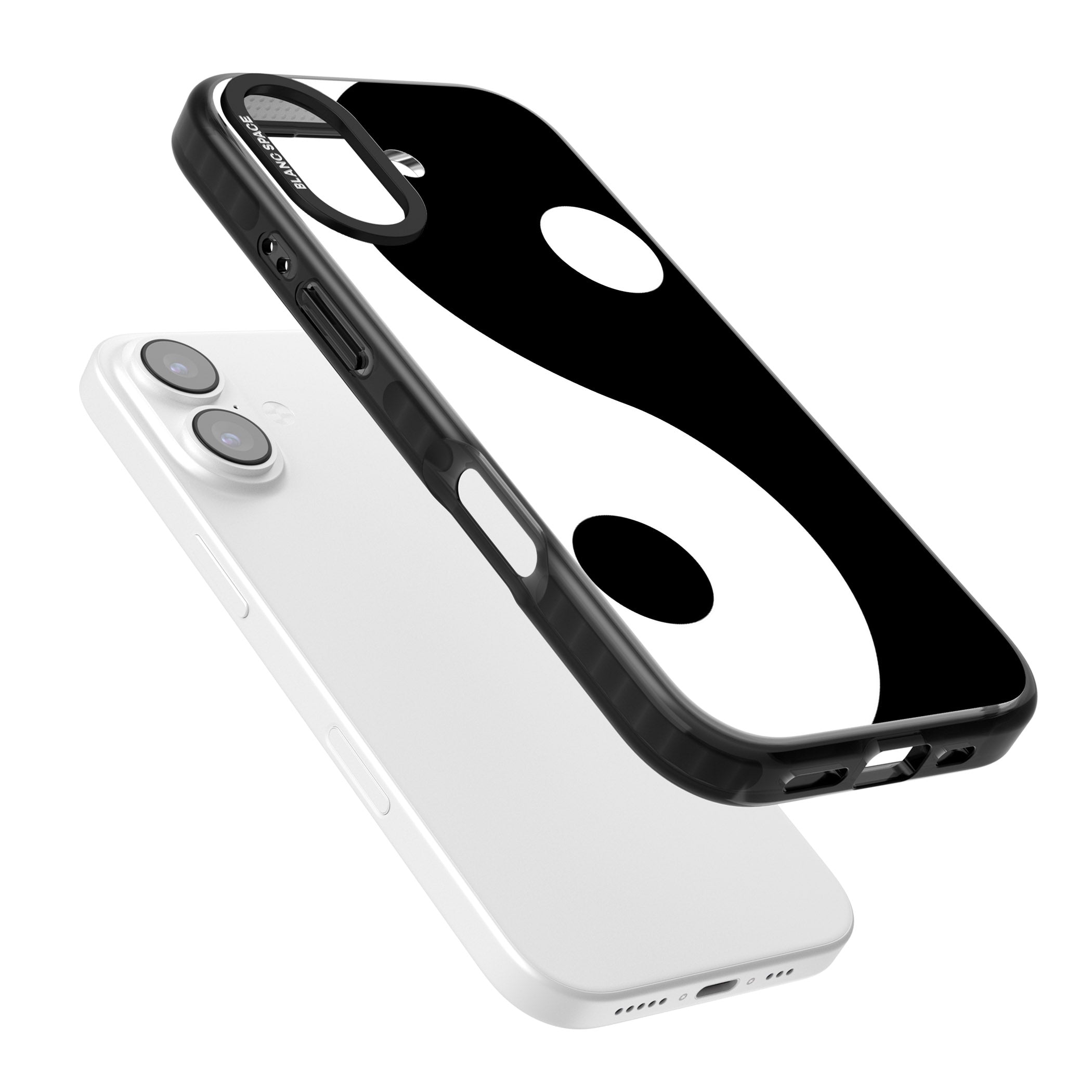 Large Yin Yang iPhone 17 Impact Black Phone Case Colours
