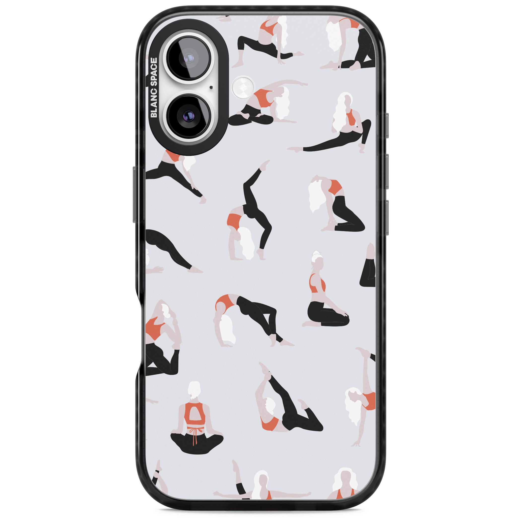 Yoga Poses Standard iPhone 17 Impact Black Phone Case