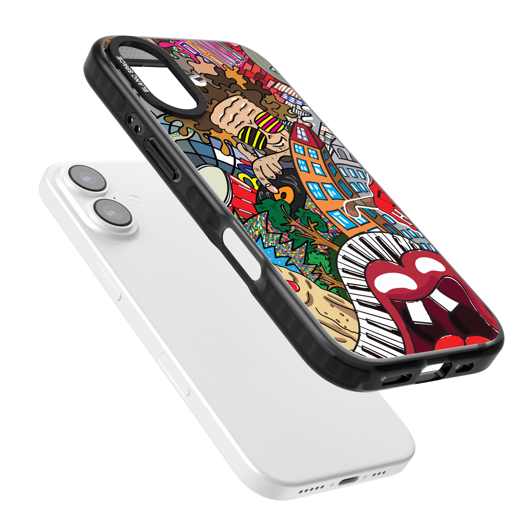 Funky Music City iPhone 17 Impact Black Phone Case Colours