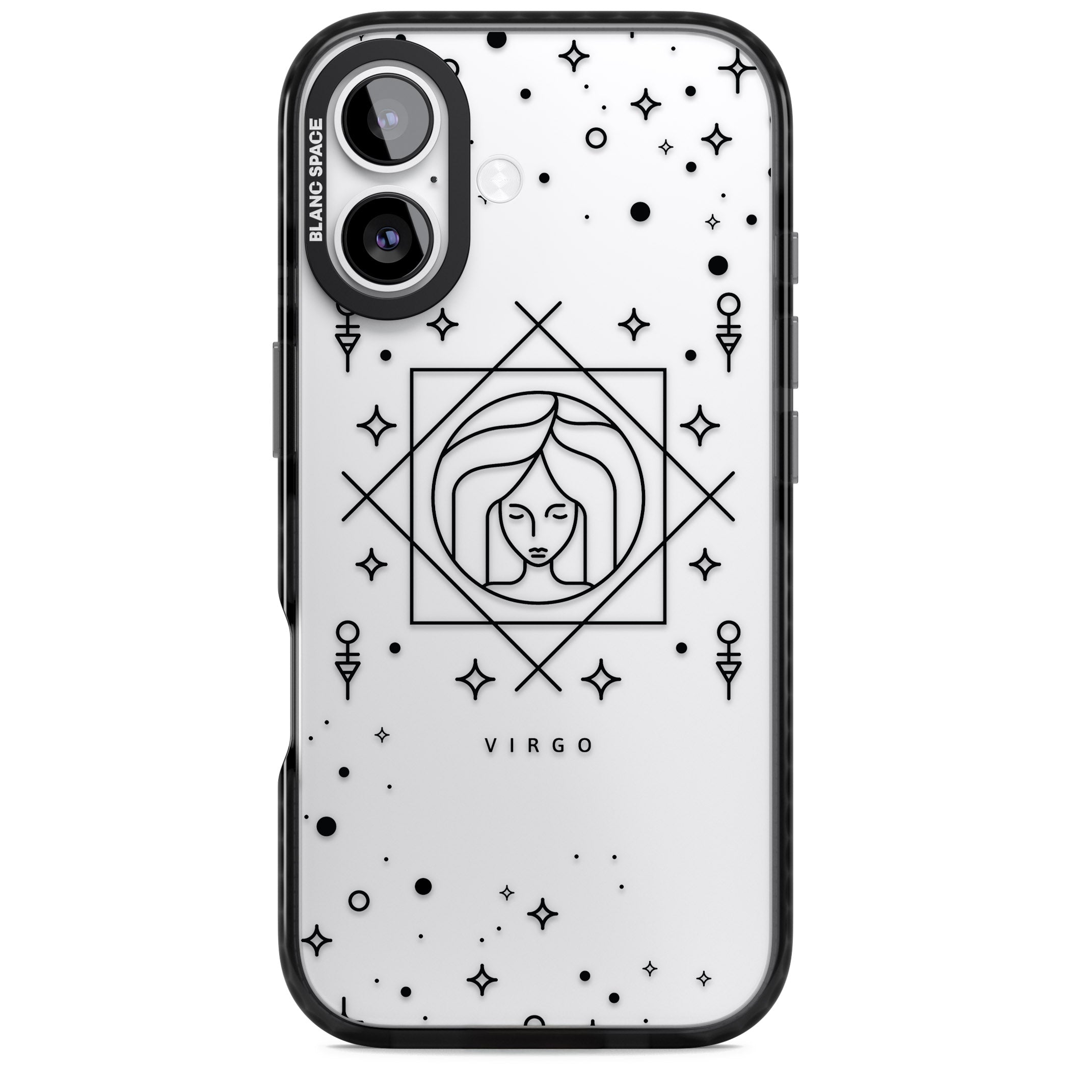 Virgo Emblem iPhone 17 Impact Black Phone Case