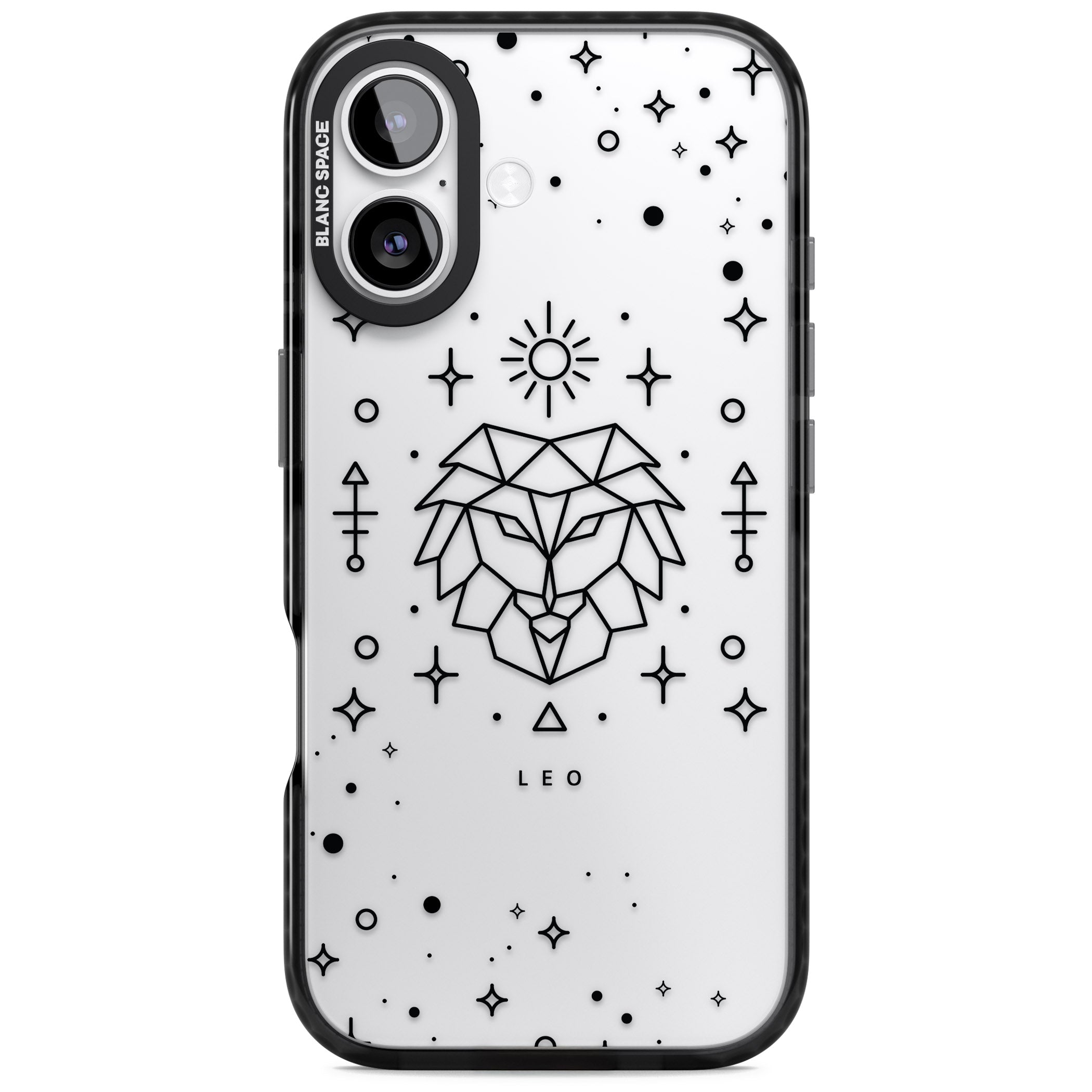 Leo Zodiac iPhone 17 Impact Black Phone Case