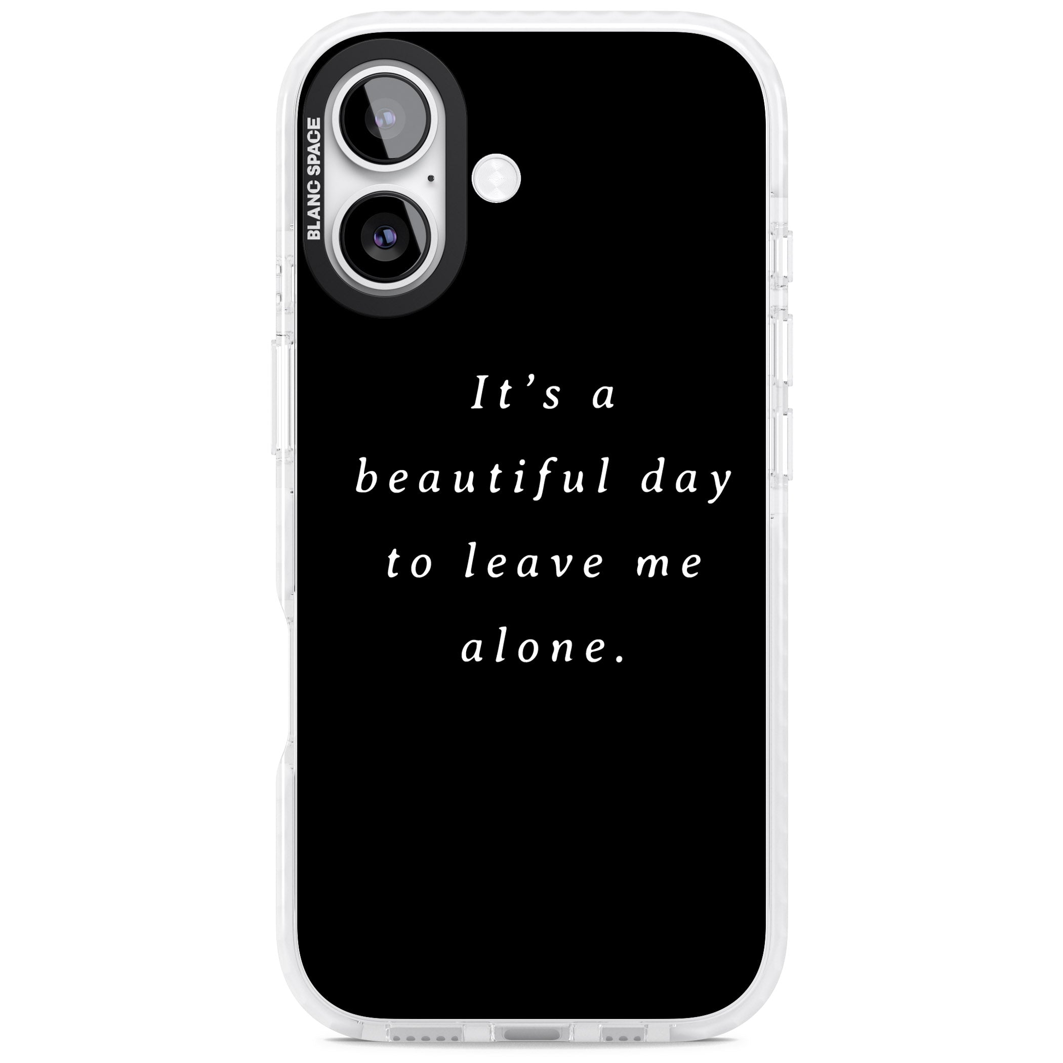 Beautiful Day Quote iPhone 17 Impact Clear Phone Case