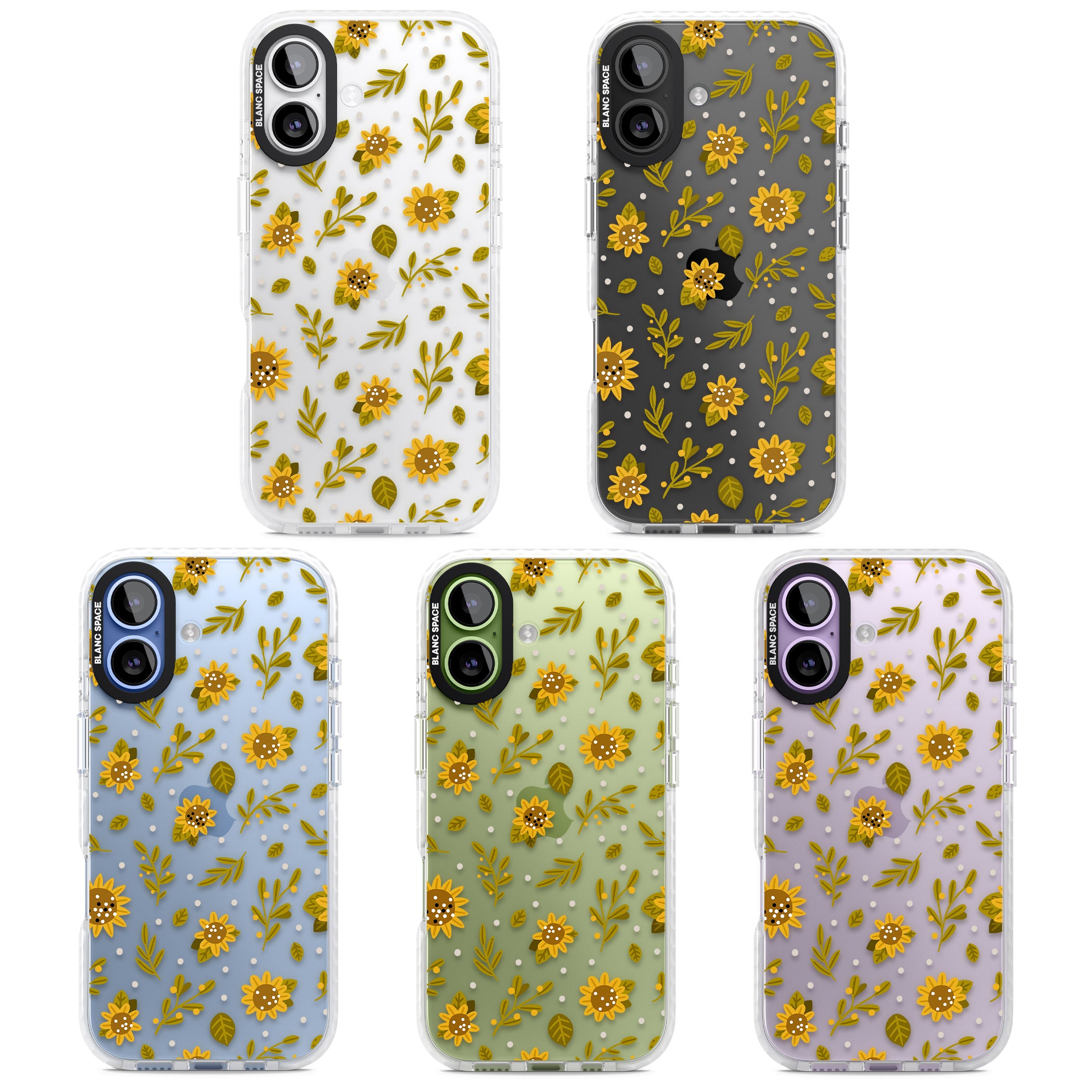 Bees & Sunflowers iPhone 17 Impact Clear Phone Case APT Impact Protection