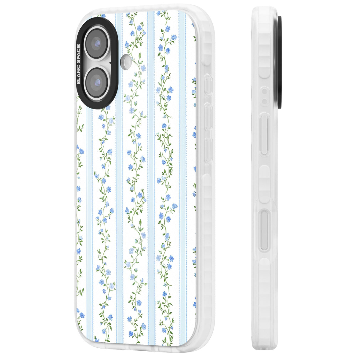 Bluebell Vine iPhone 16 / iPhone 16 Plus / iPhone 17 Impact Clear Phone Case side