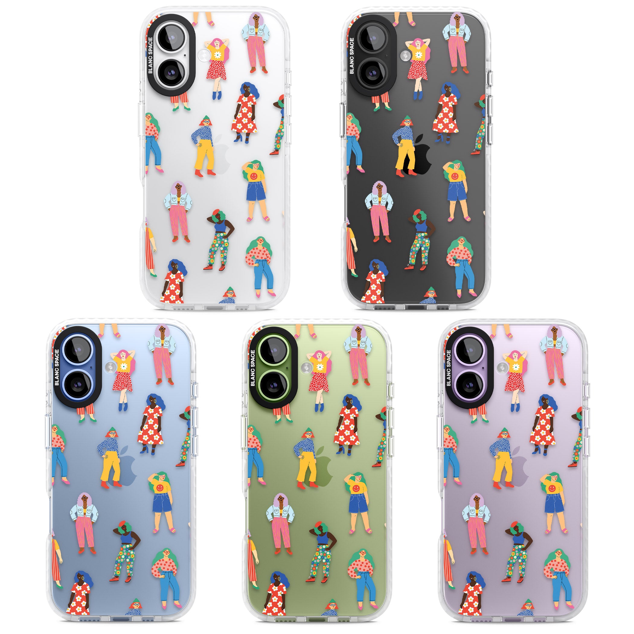 Girls Pattern iPhone 17 Impact Clear Phone Case APT Impact Protection