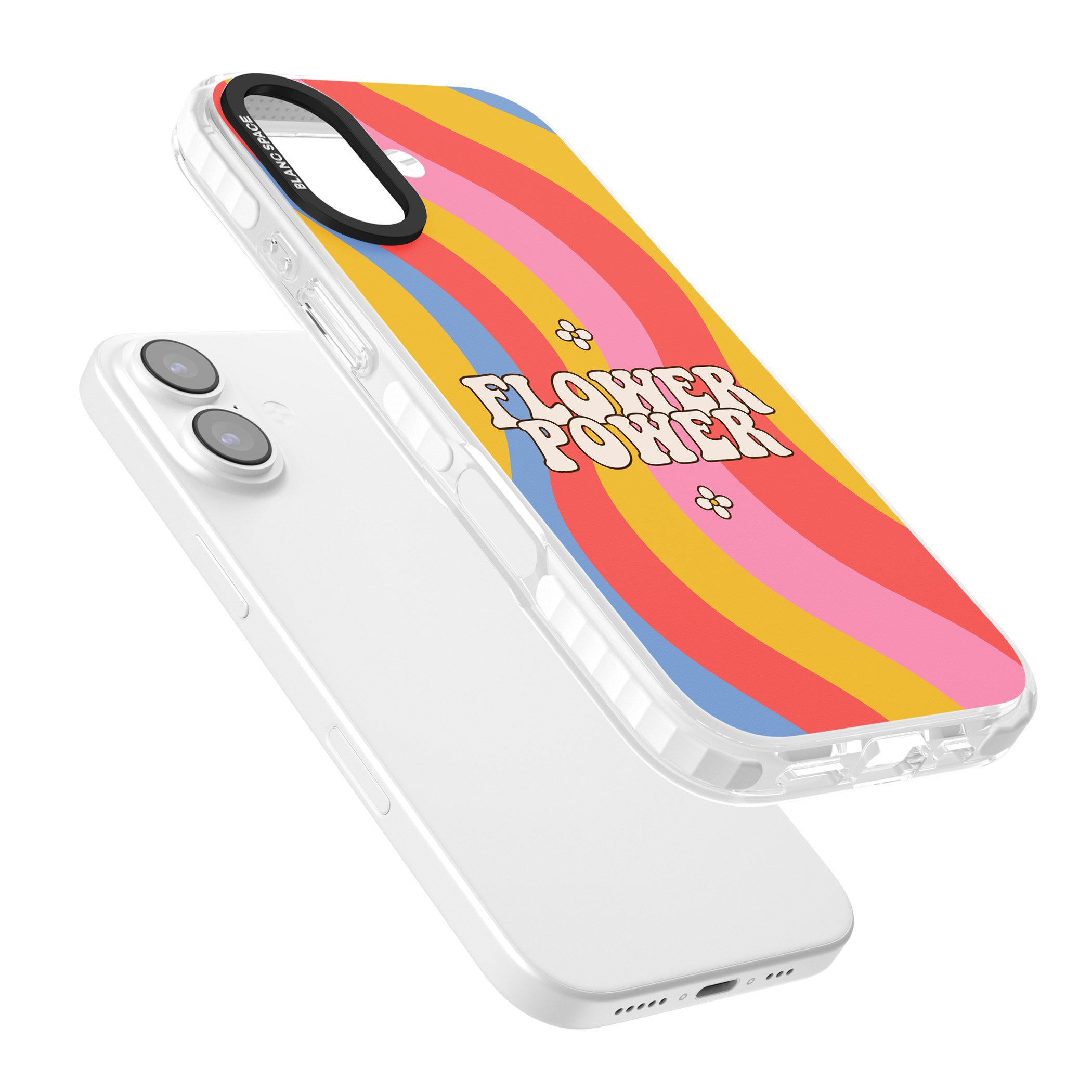Melting Flower Power iPhone 17 Impact Clear Phone Case Colours