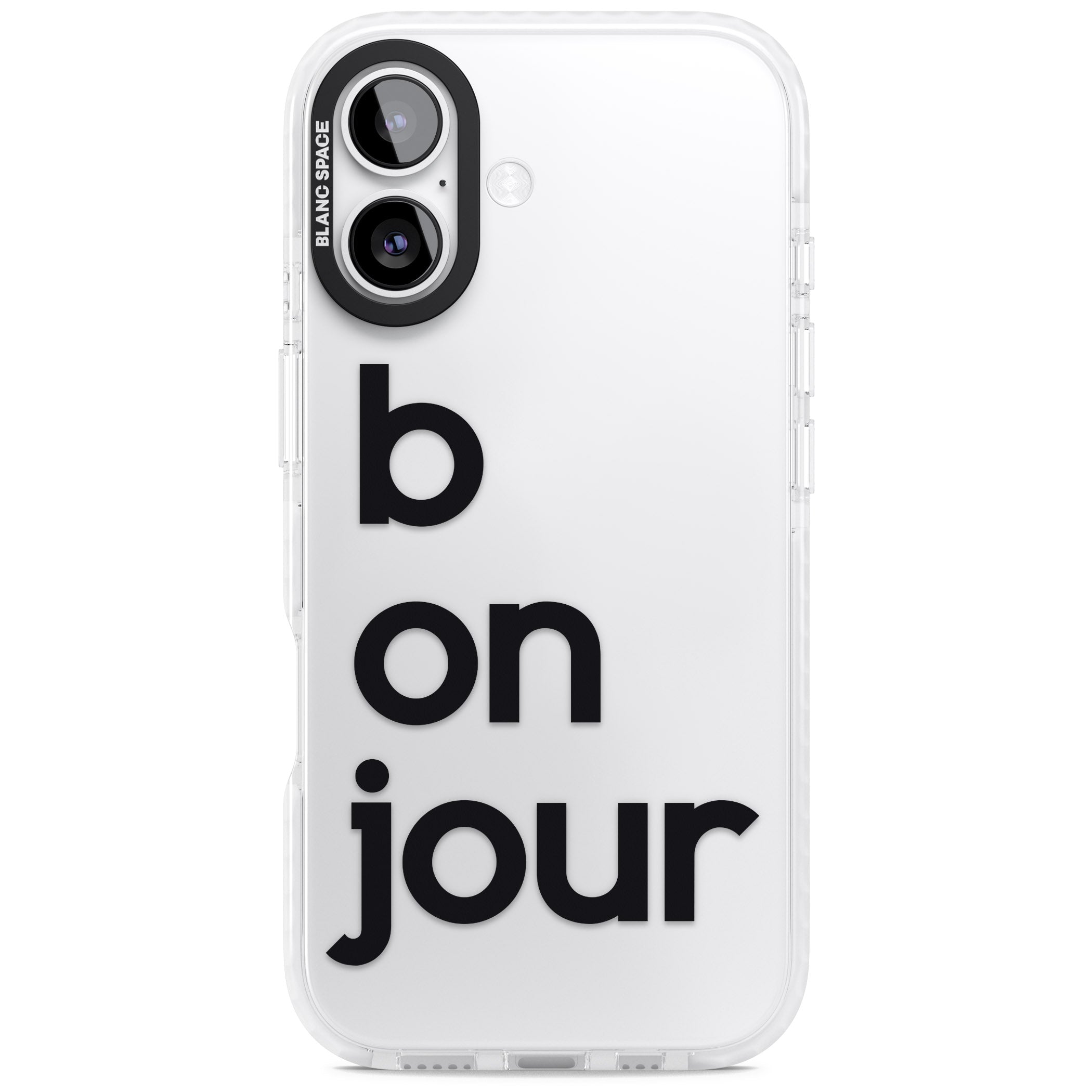 Bonjour iPhone 17 Impact Clear Phone Case