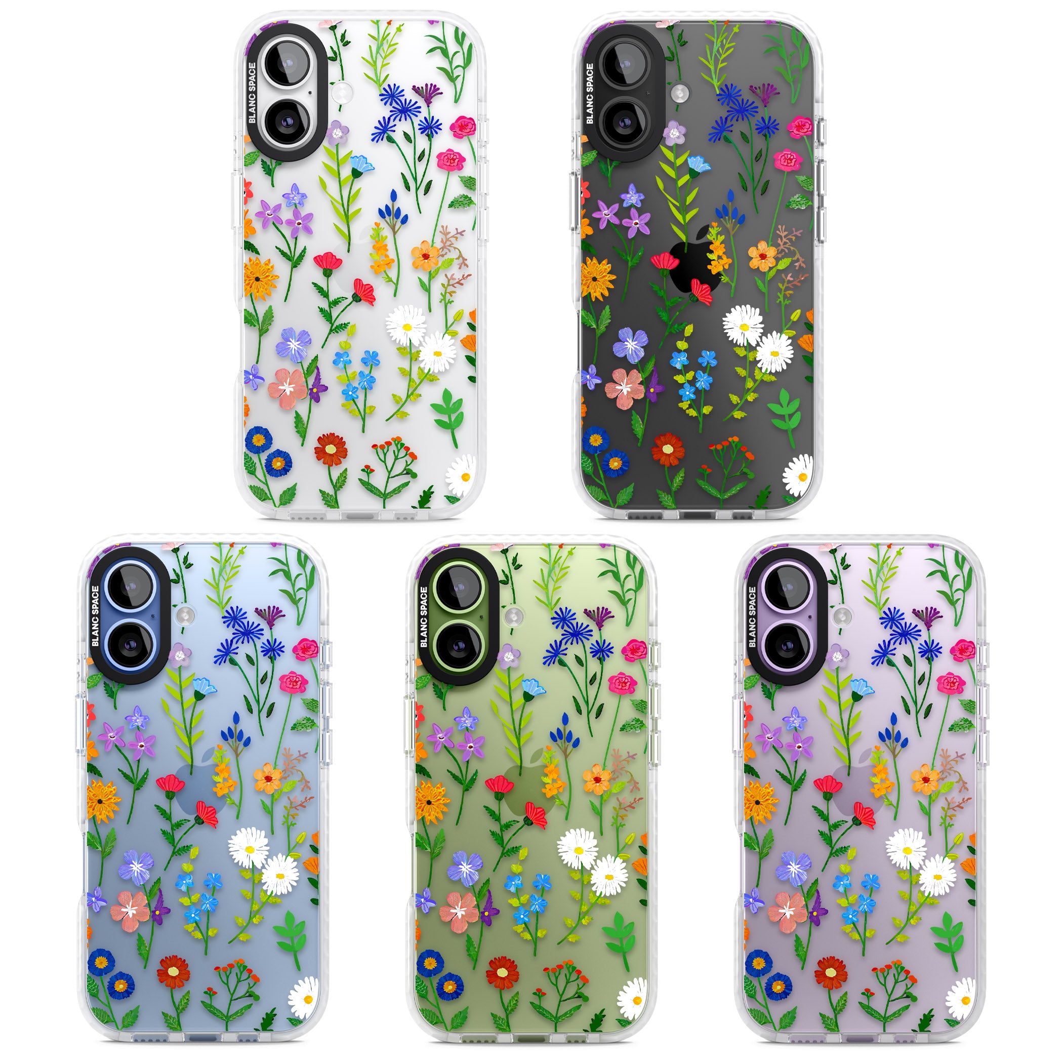 Wildflower Garden iPhone 17 Impact Clear Phone Case APT Impact Protection