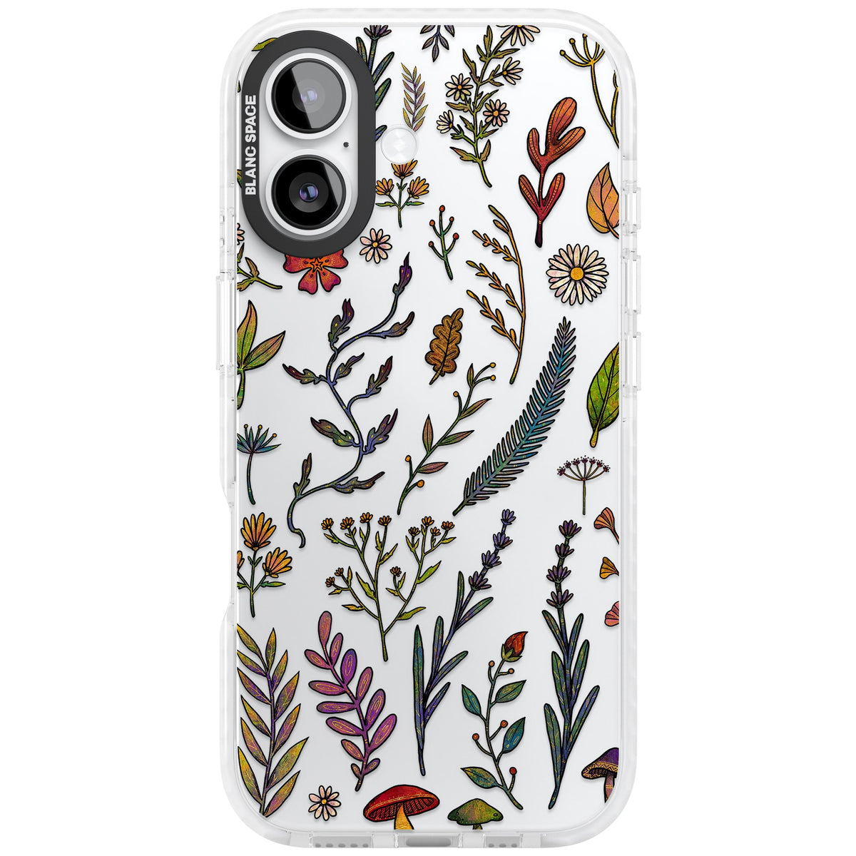 Autumn Wildflowers iPhone 16 / iPhone 16 Plus / iPhone 17 Impact Clear Phone Case front