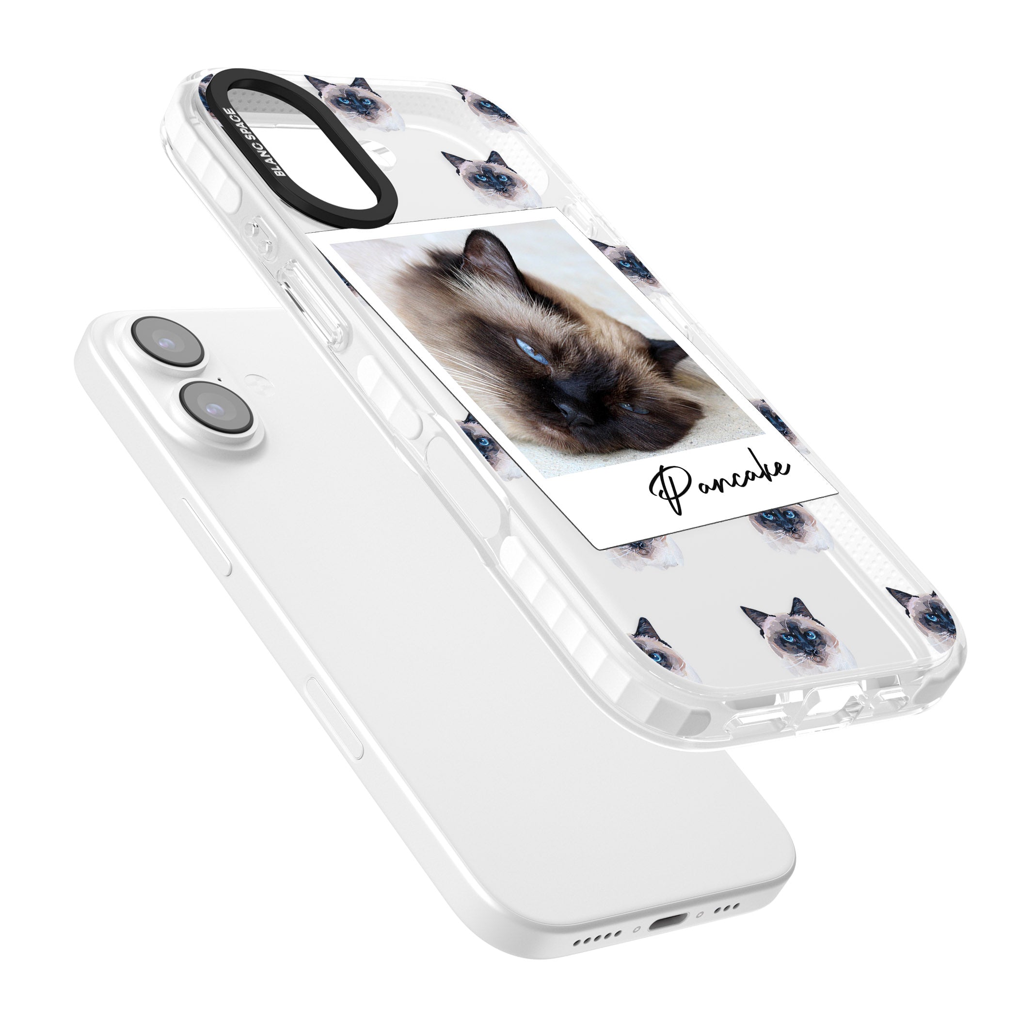Personalised Burmese Cat Photo iPhone 17 Impact Clear Phone Case Colours