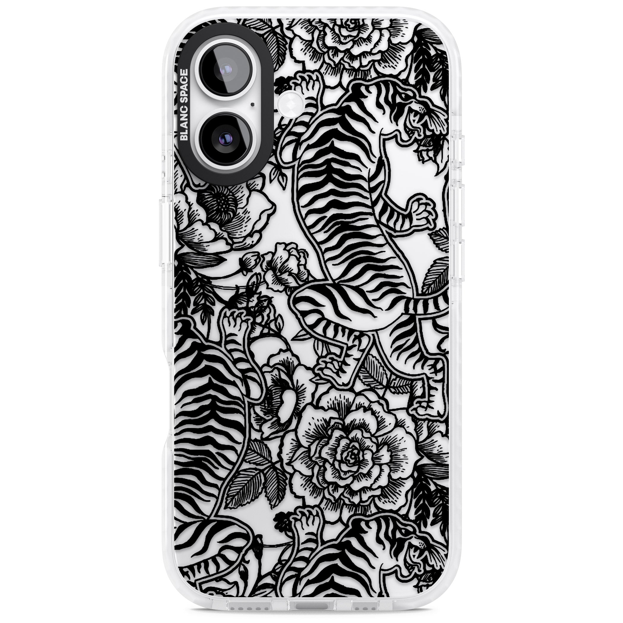 Personalised Chinese Tiger Pattern iPhone 17 Impact Clear Phone Case