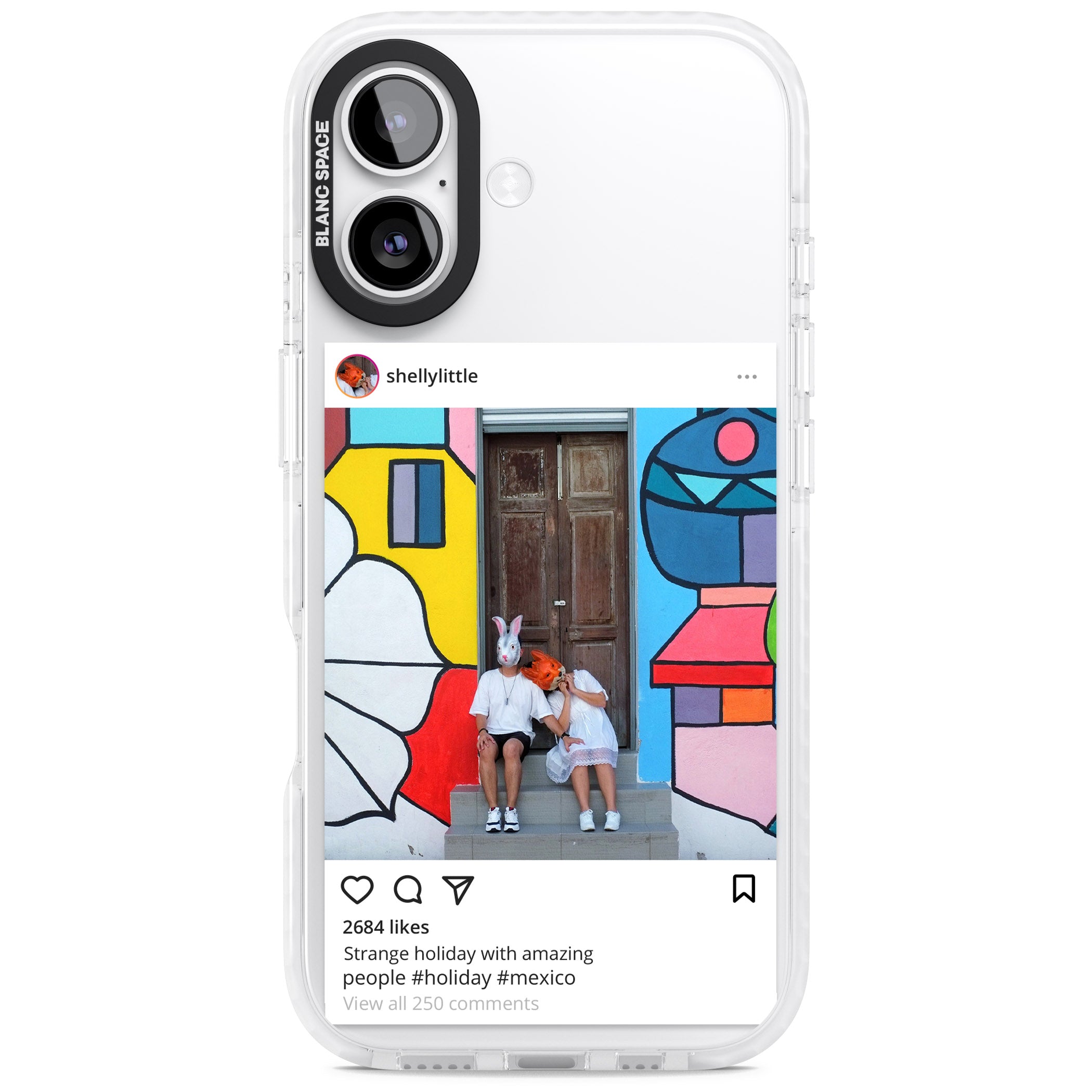 Personalised Instagram iPhone 17 Impact Clear Phone Case