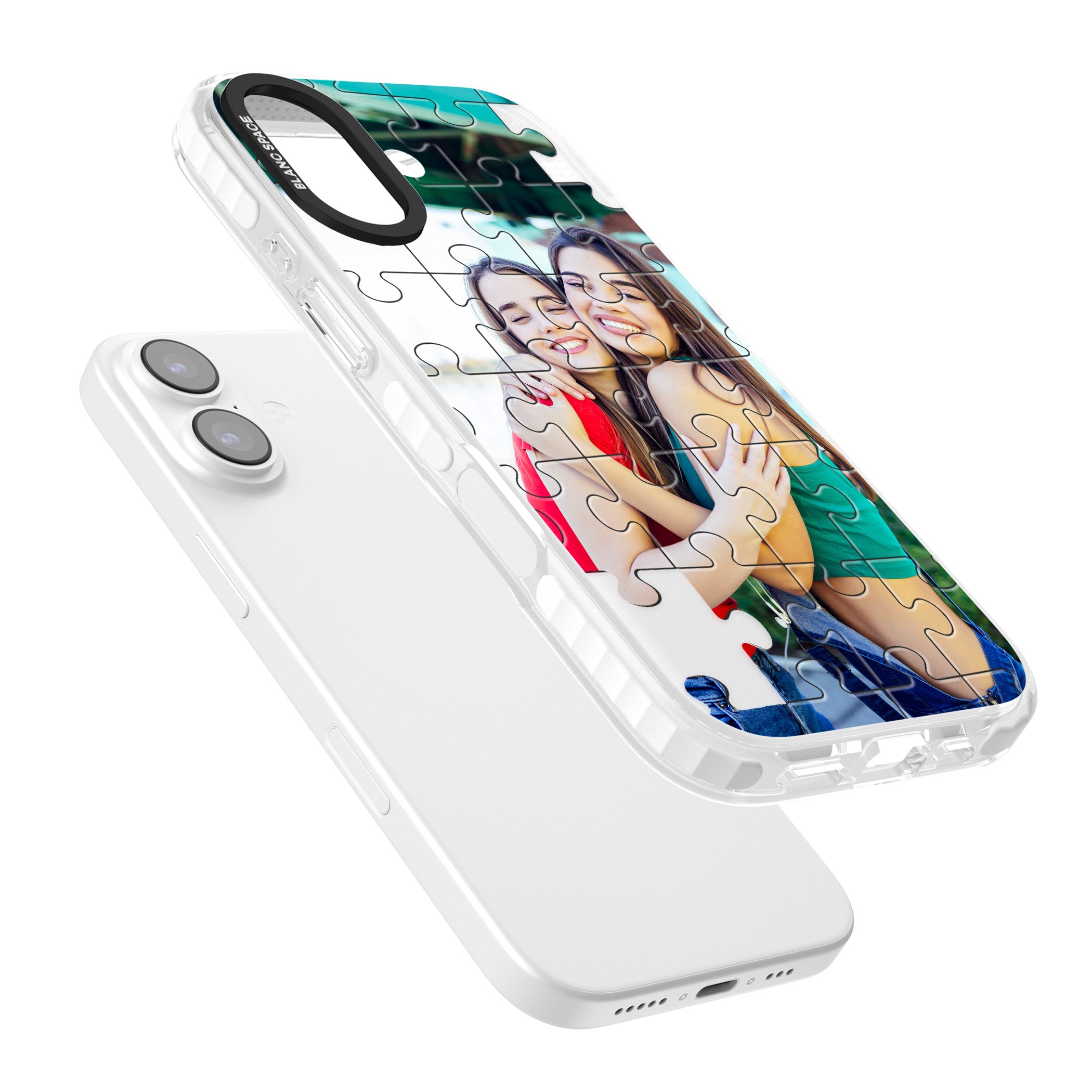 Personalised Jigsaw Puzzle Photo iPhone 17 Impact Clear Phone Case Colours