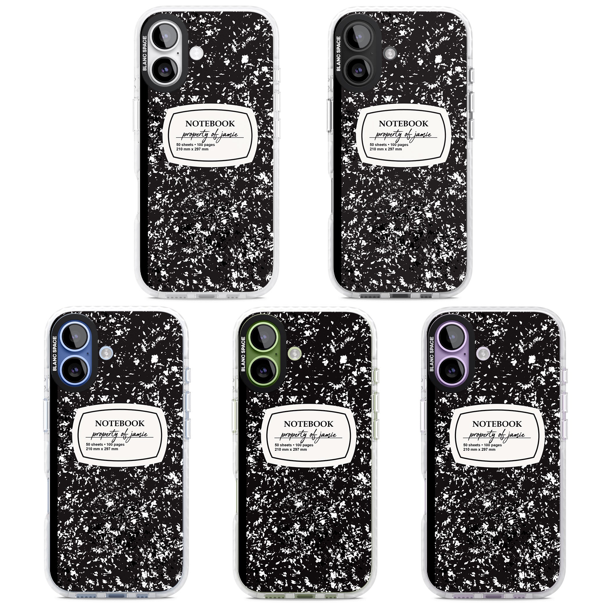 Personalised Classic Composition iPhone 17 Impact Clear Phone Case APT Impact Protection