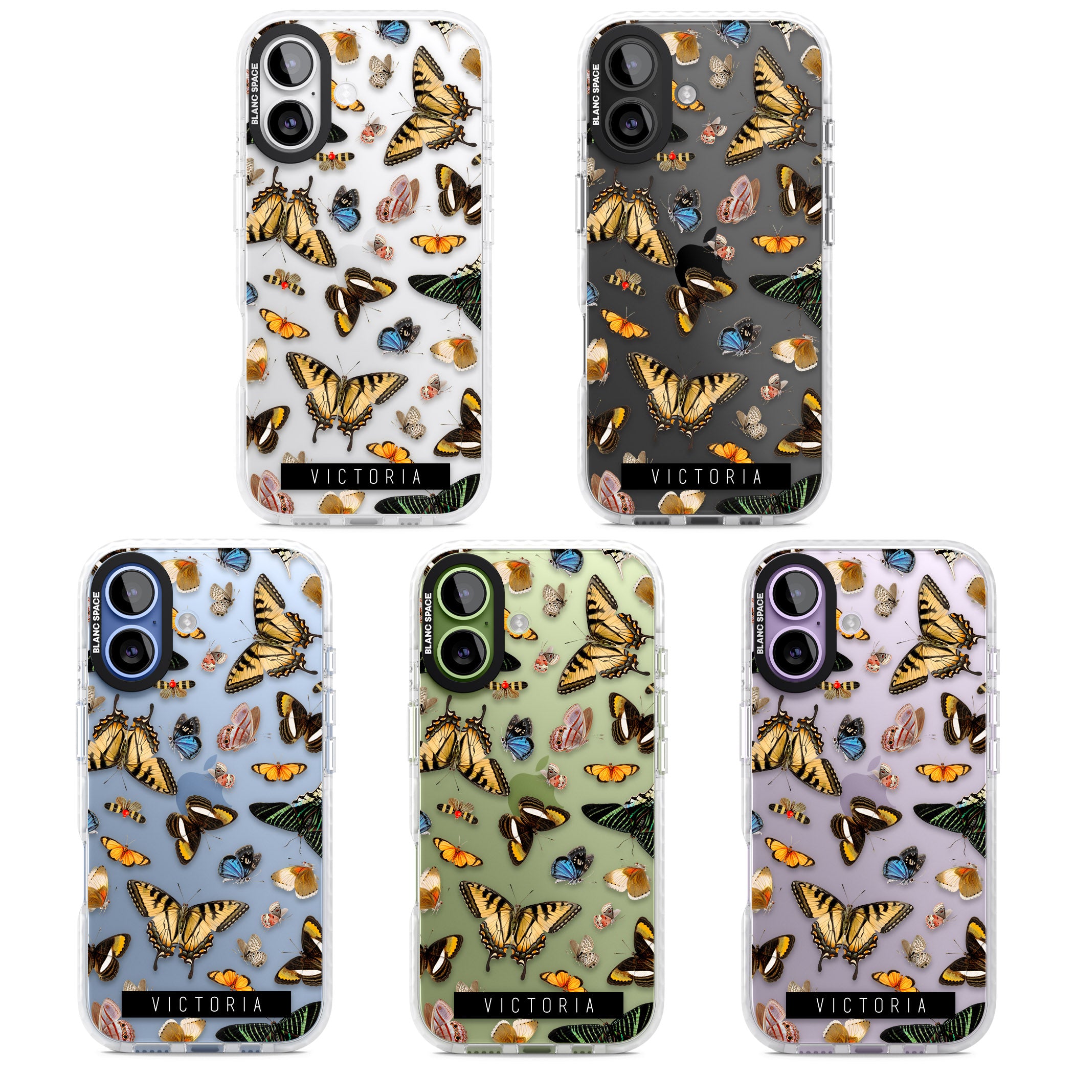 Personalised Butterfly Archive iPhone 17 Impact Clear Phone Case APT Impact Protection