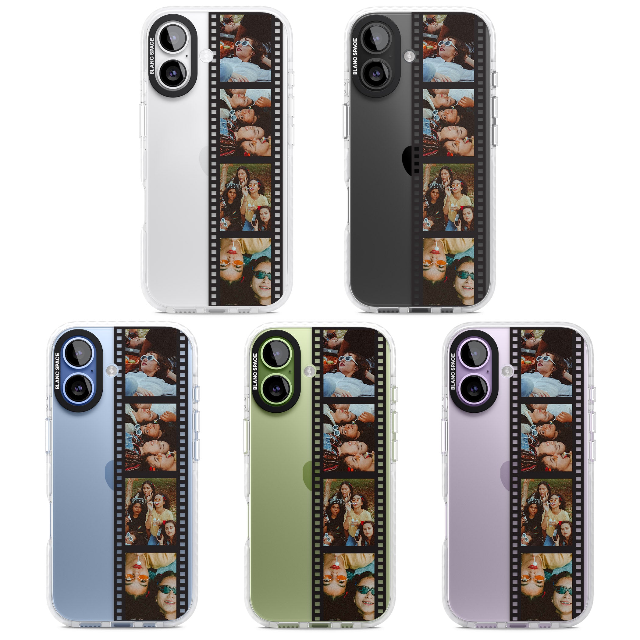 Personalised Photo Film Strip iPhone 17 Impact Clear Phone Case APT Impact Protection