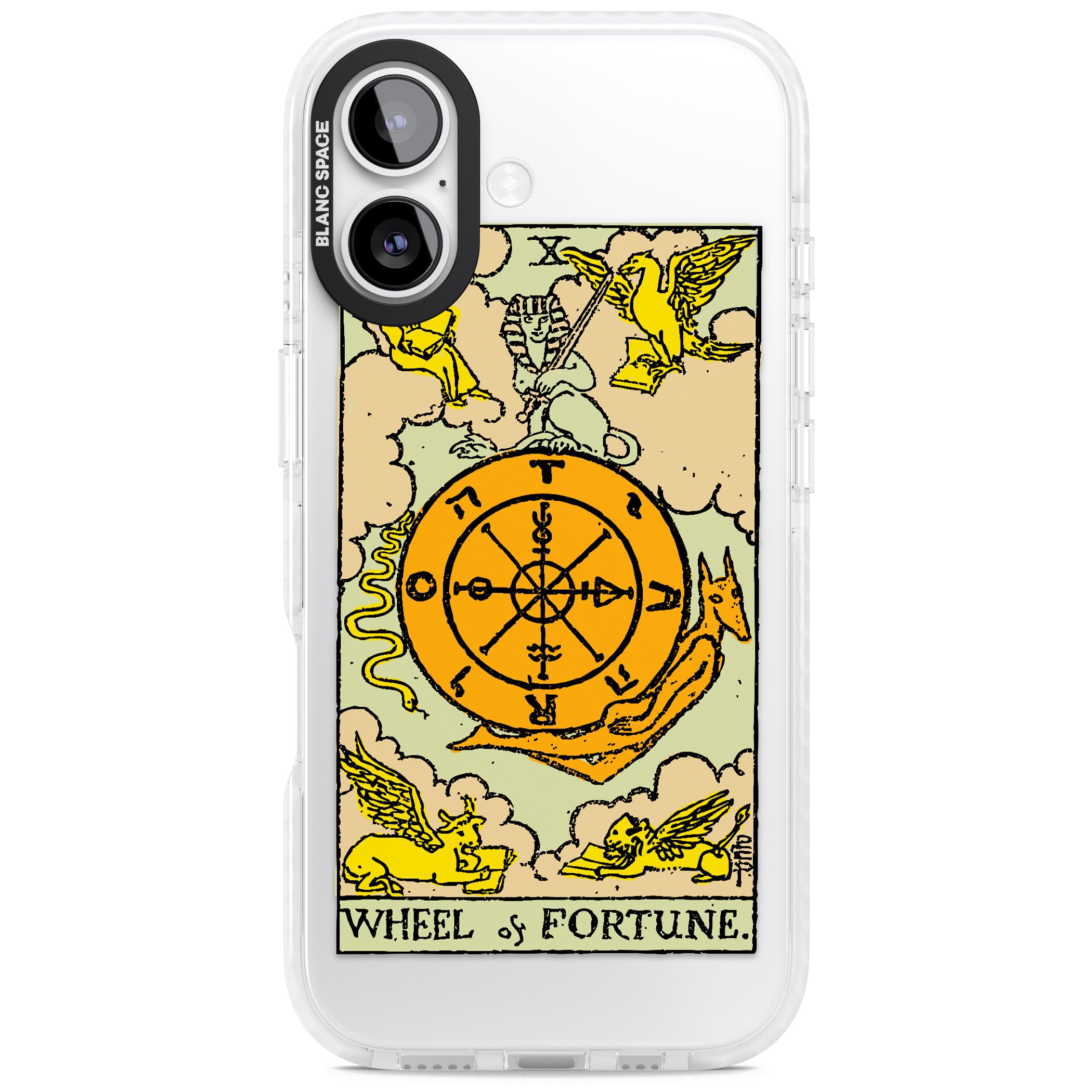 Personalised Wheel Of Fortune Tarot Card (Color) iPhone 17 Impact Clear Phone Case