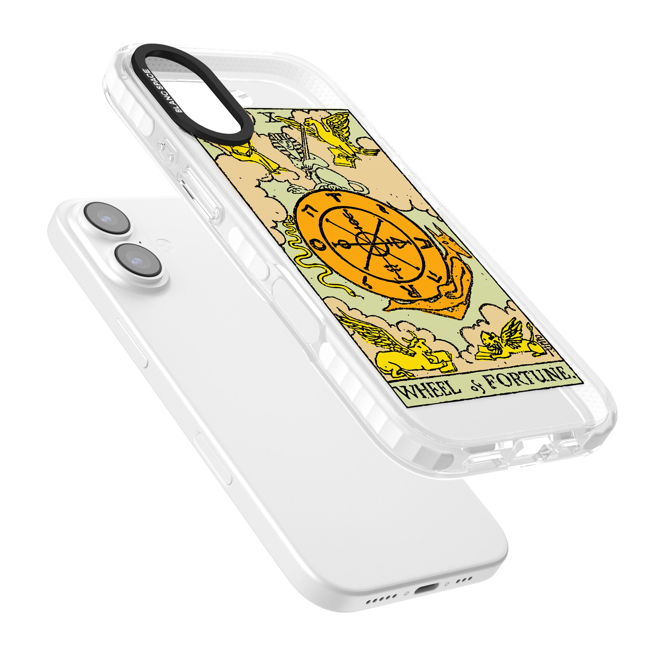 Personalised Wheel Of Fortune Tarot Card (Color) iPhone 17 Impact Clear Phone Case Colours