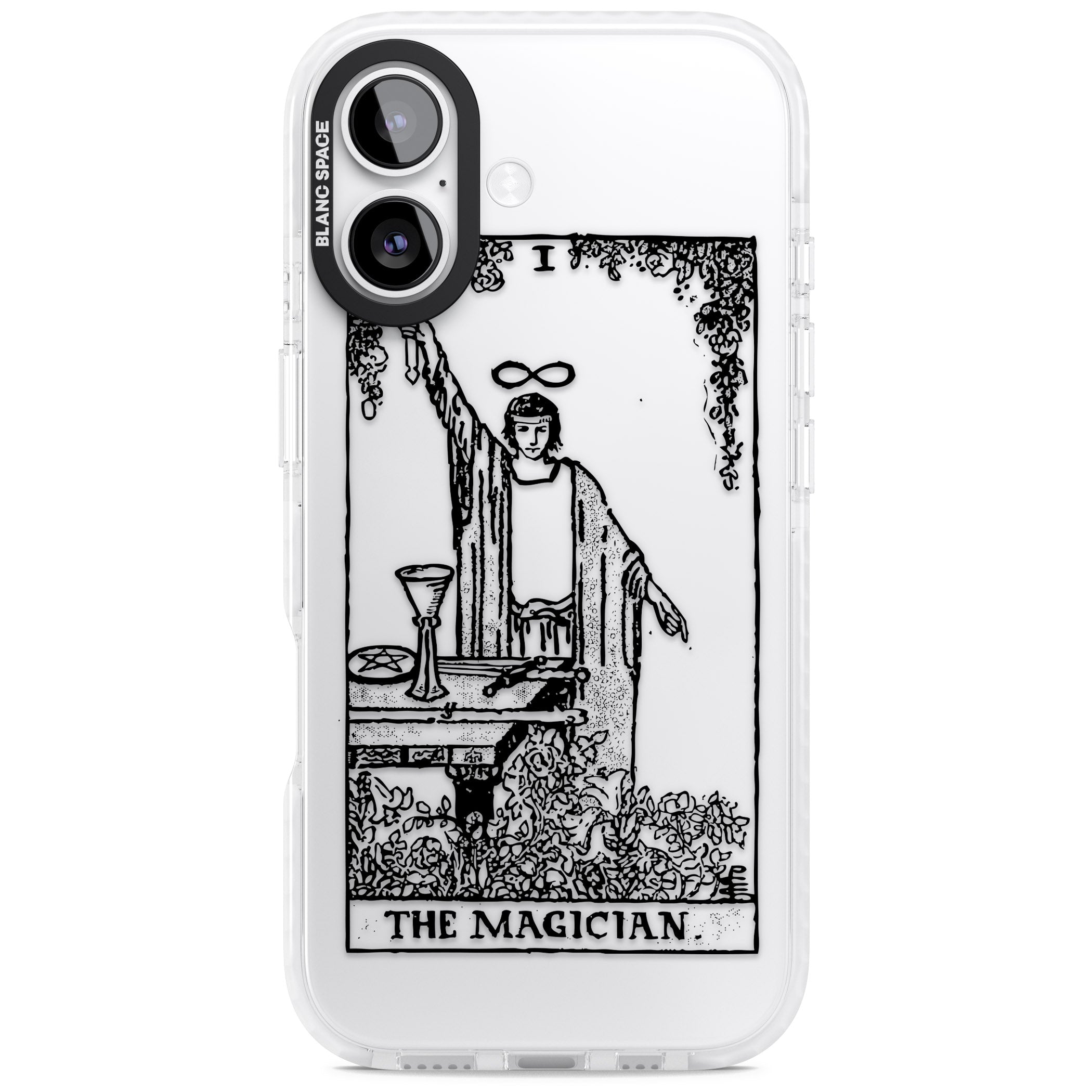 Personalised The Magician Tarot Transparent iPhone 17 Impact Clear Phone Case