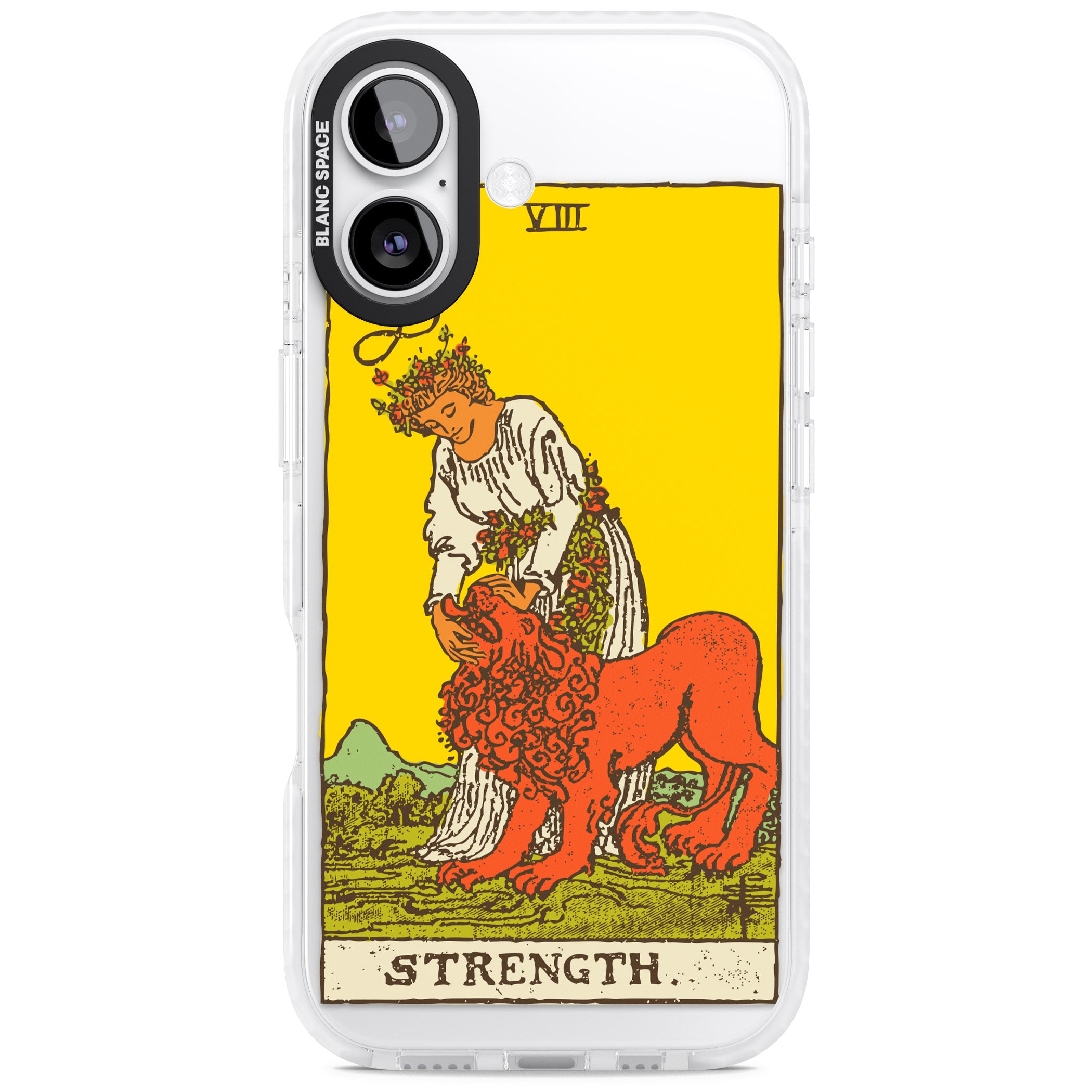 Personalised Strength Tarot Card (Color) iPhone 17 Impact Clear Phone Case