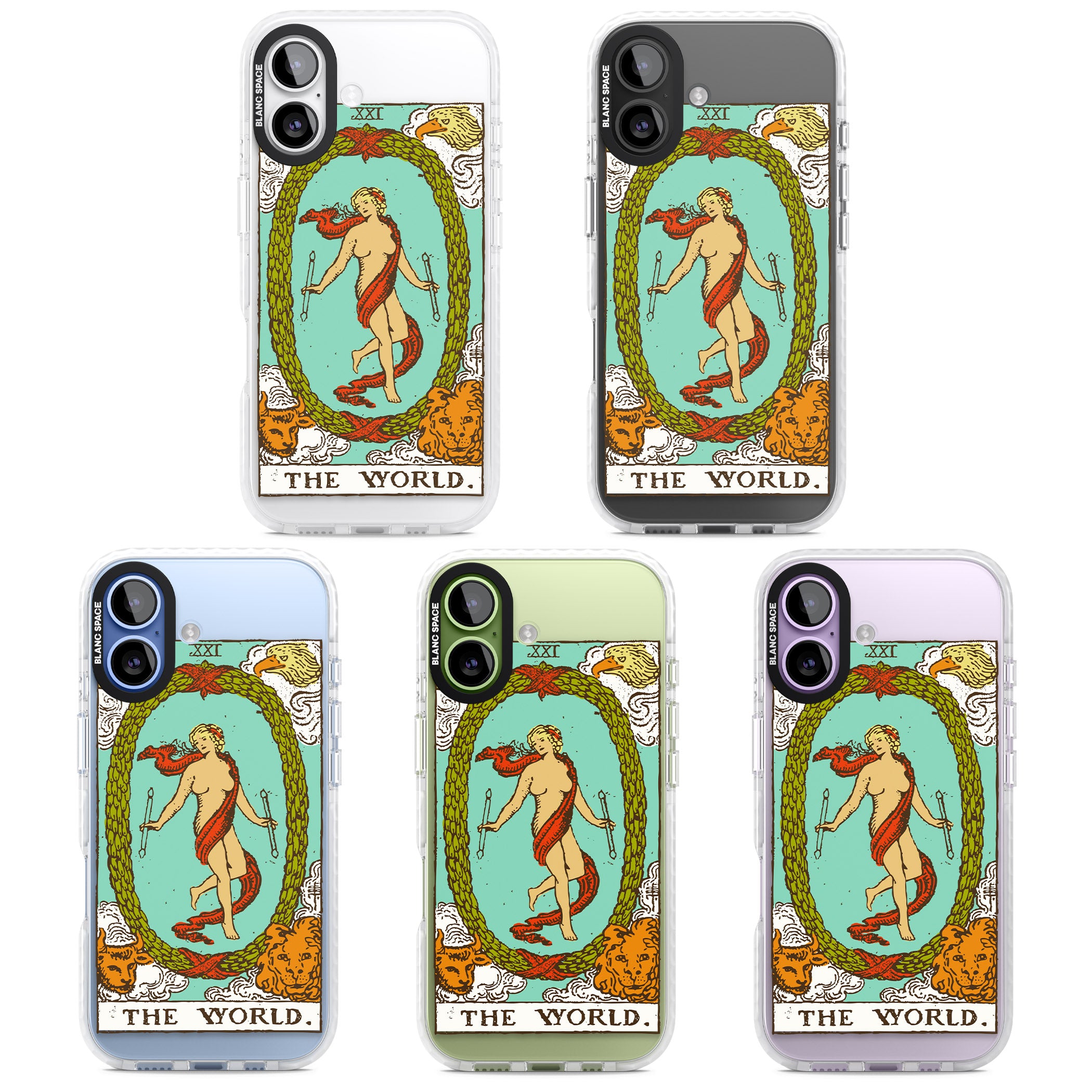 Personalised The World Tarot Card (Color) iPhone 17 Impact Clear Phone Case APT Impact Protection