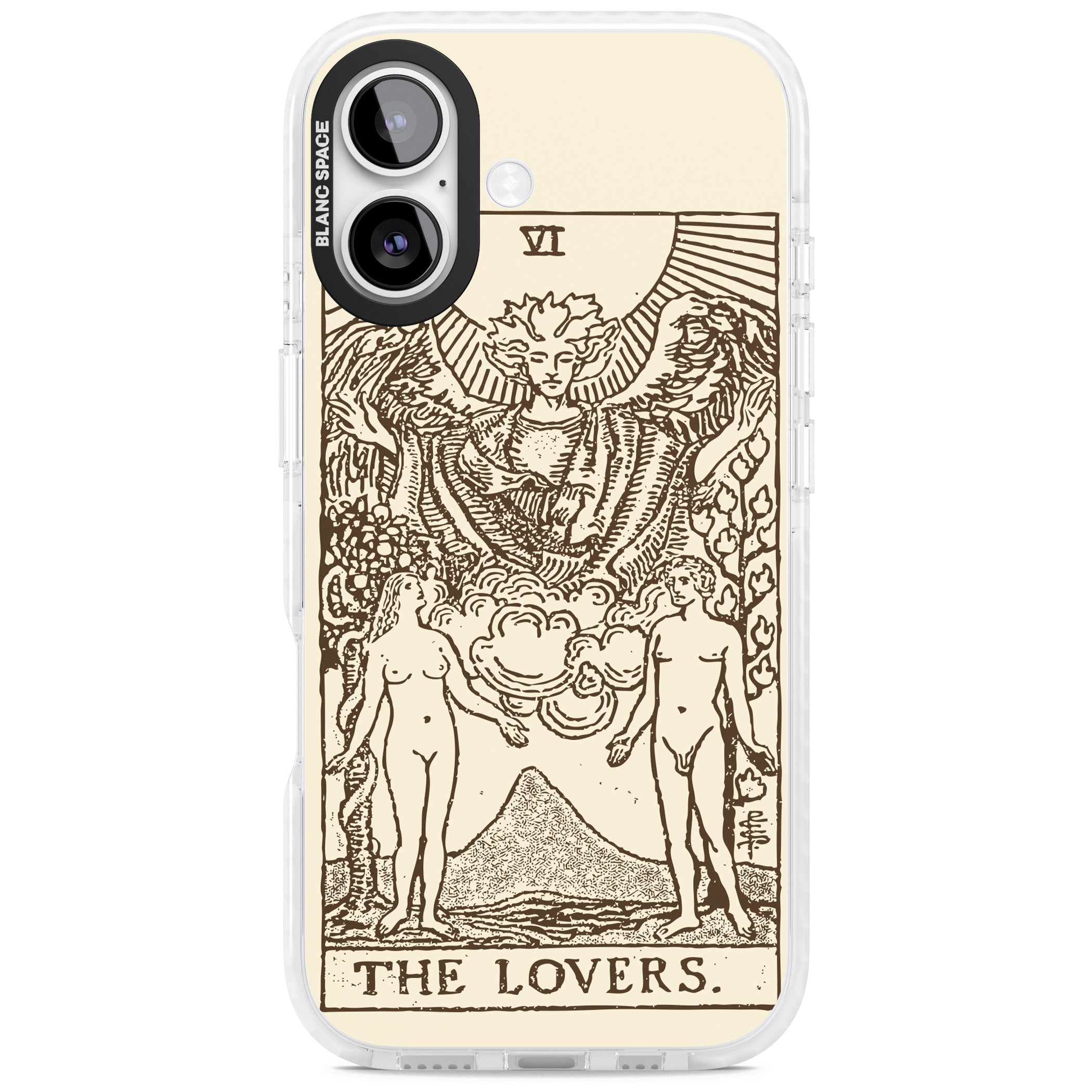 Personalised The Lovers Tarot Card (Cream) iPhone 17 Impact Clear Phone Case