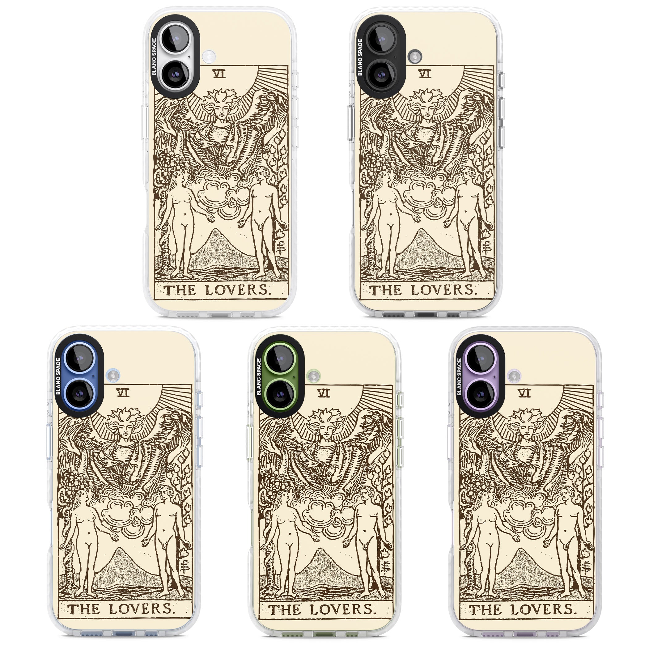 Personalised The Lovers Tarot Card (Cream) iPhone 17 Impact Clear Phone Case APT Impact Protection