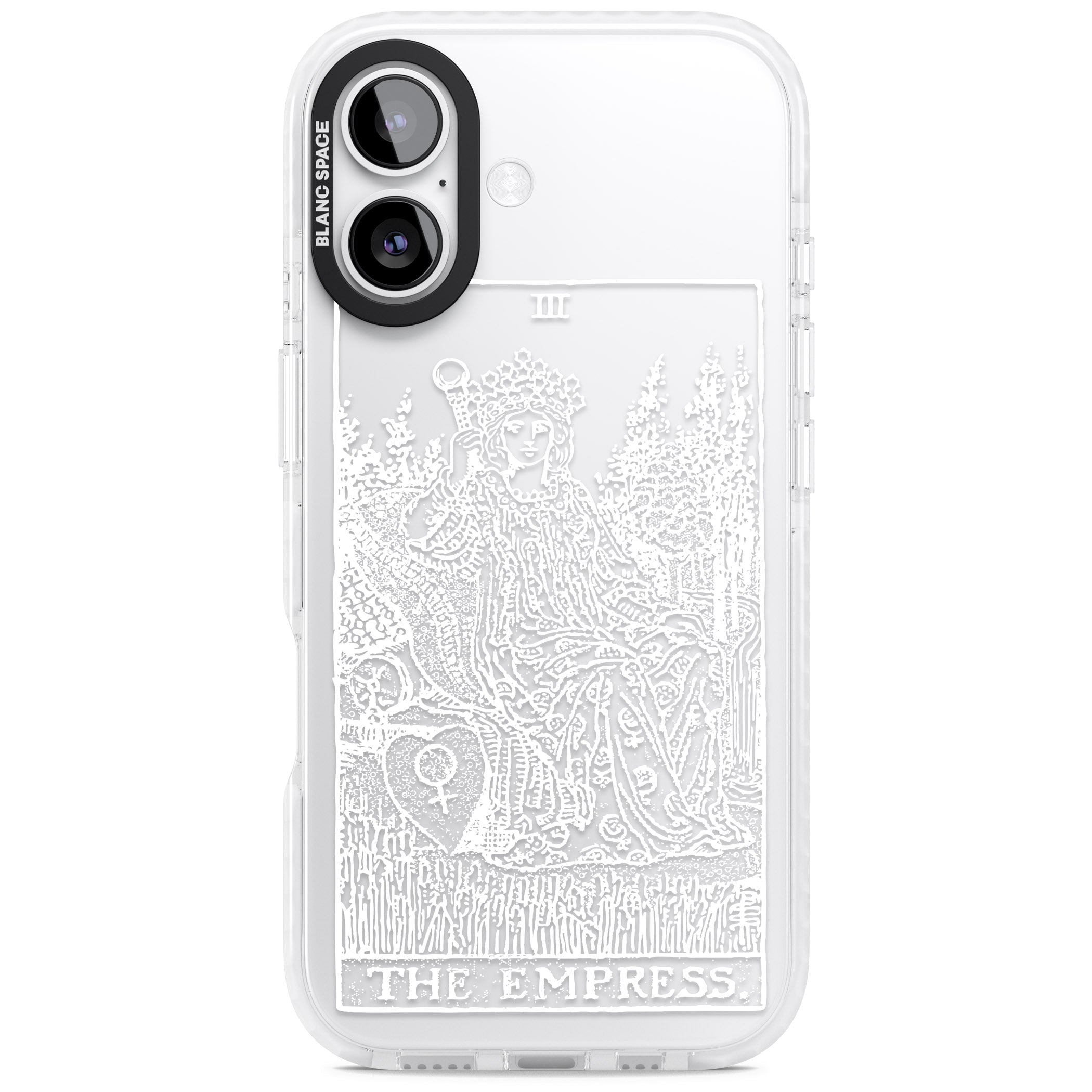 Personalised The Empress Tarot Card (White) iPhone 17 Impact Clear Phone Case