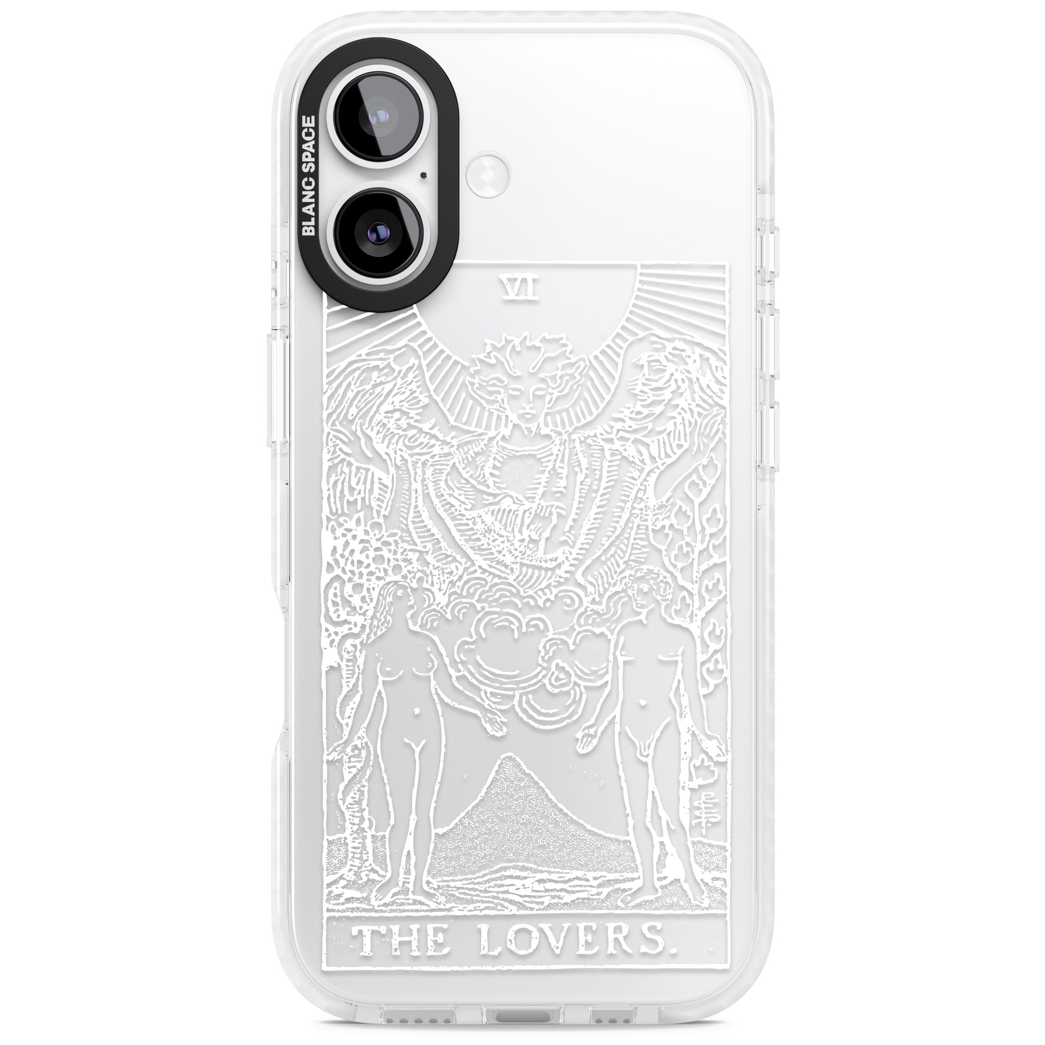 Personalised The Lovers Tarot Card (White) iPhone 17 Impact Clear Phone Case