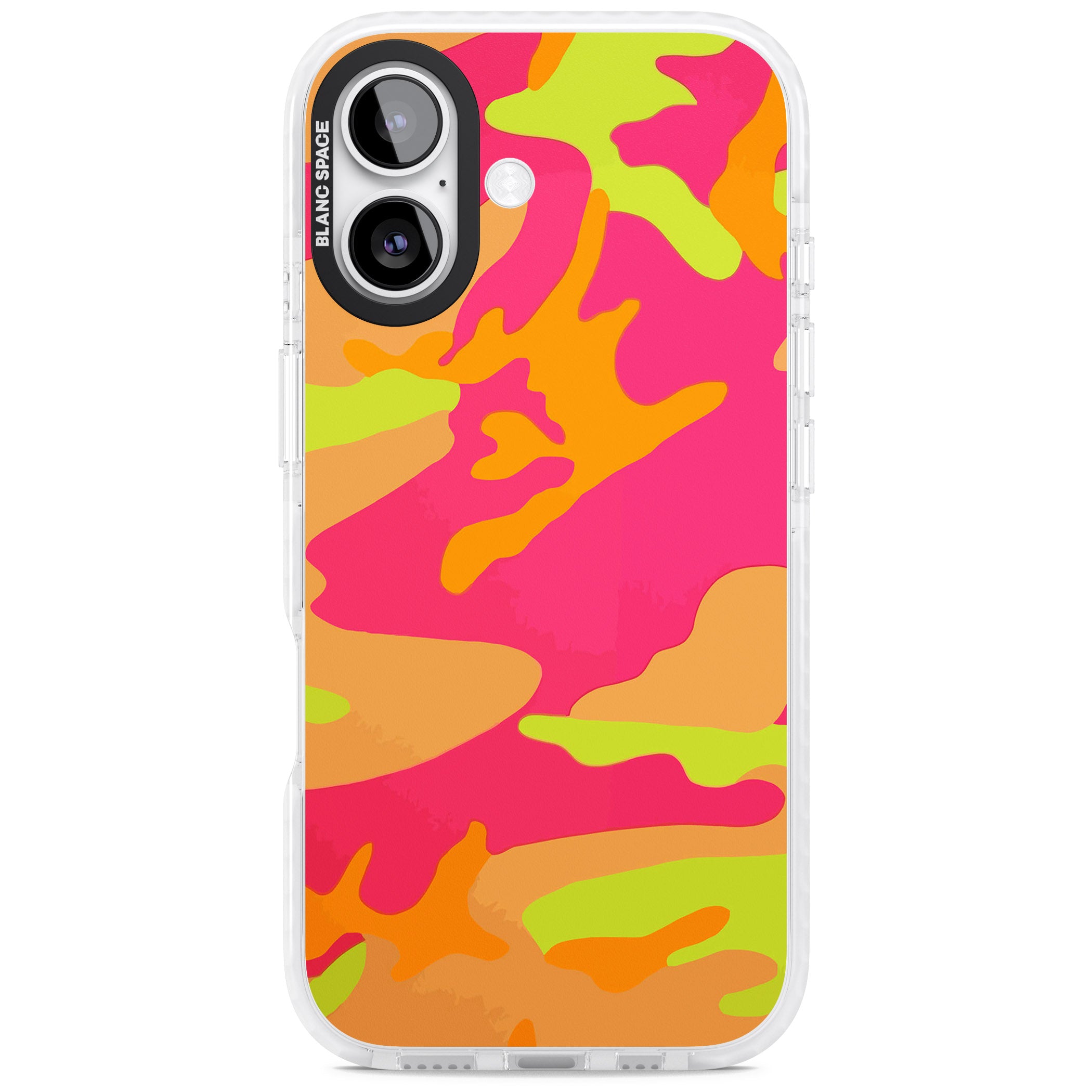 Neon Camo iPhone 17 Impact Clear Phone Case