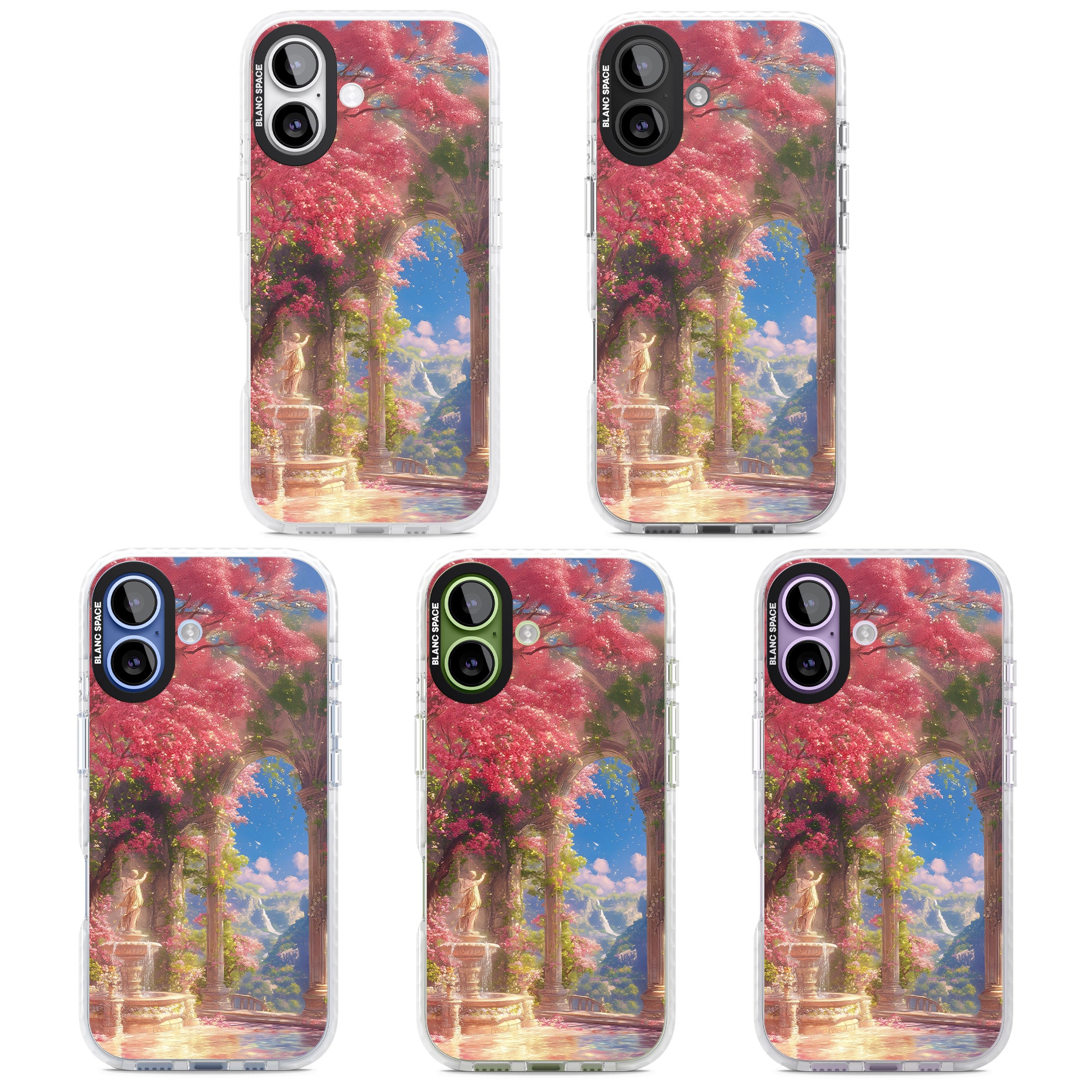 Castle Blossom iPhone 17 Impact Clear Phone Case APT Impact Protection
