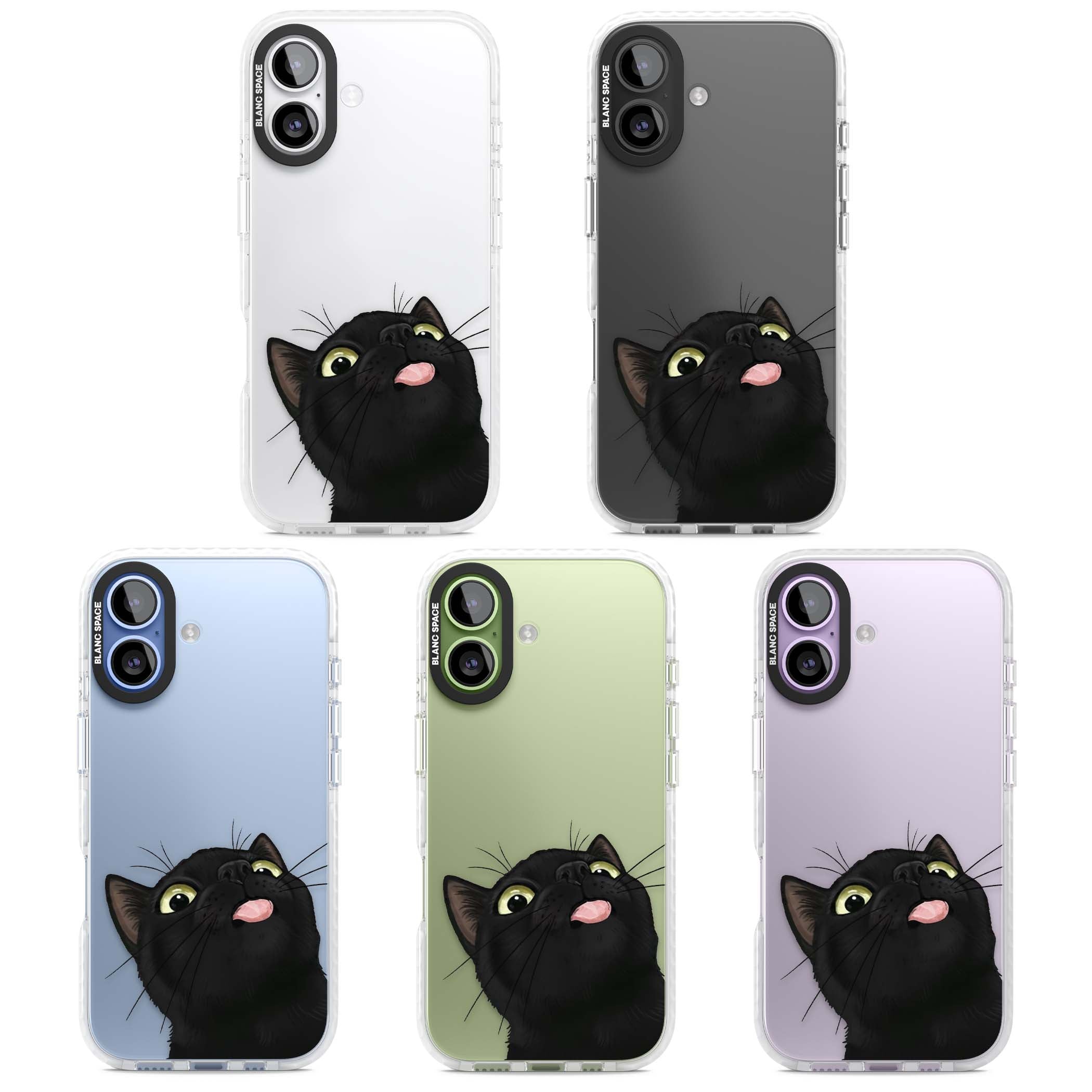 Black Cat Energy for her iPhone case | Black Impact case for iPhone 17
