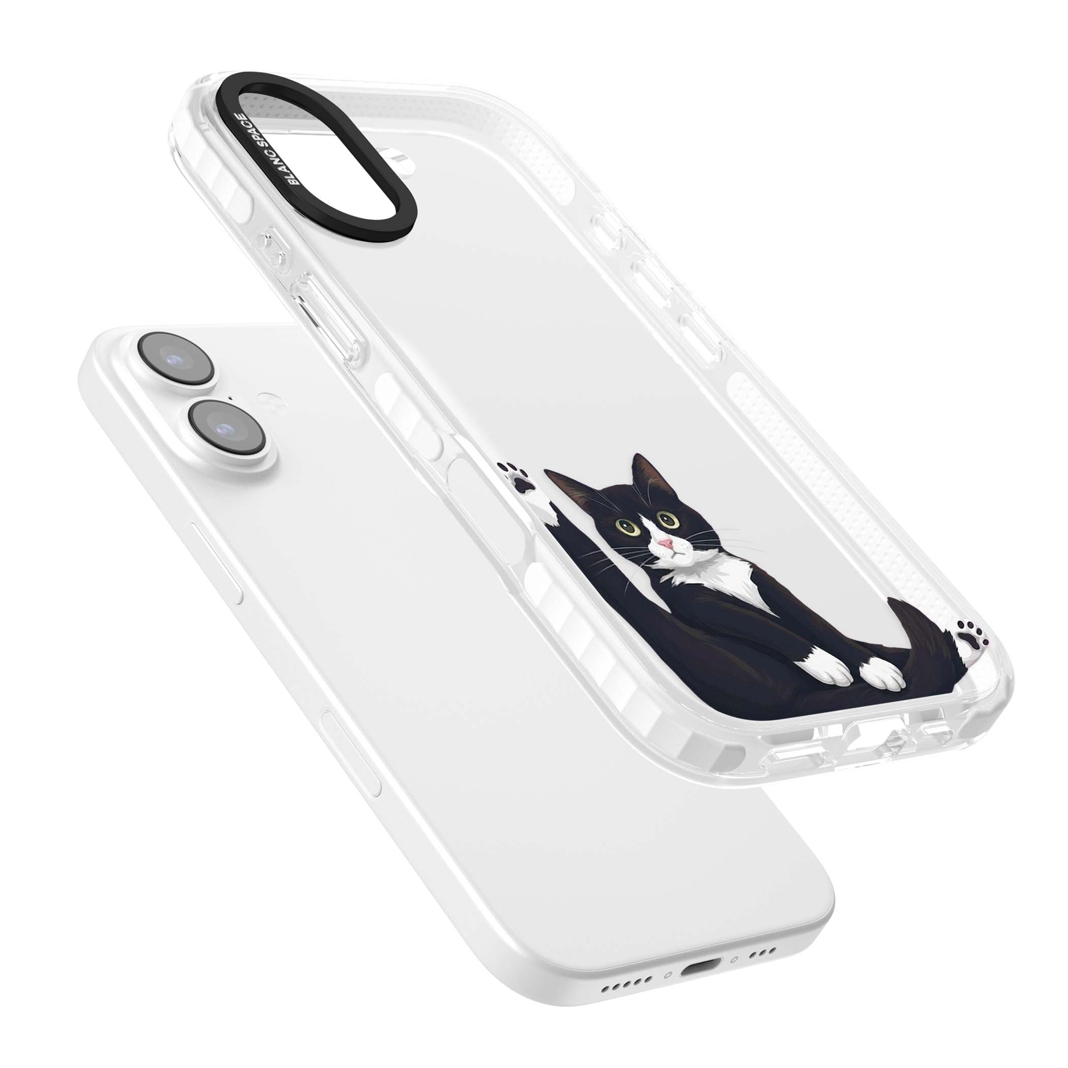 Mid-Groom Cat animals iPhone case | Black Impact case for iPhone 17