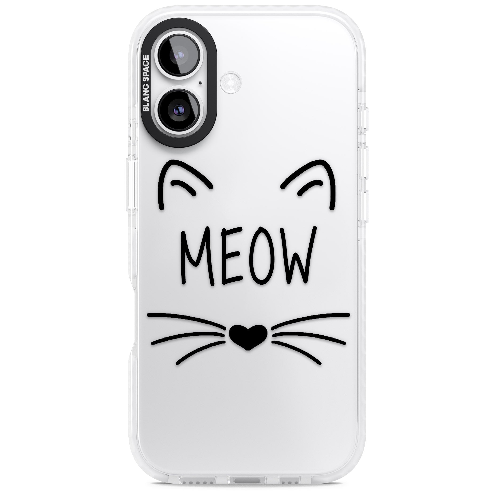 Cat Whiskers iPhone 17 Impact Clear Phone Case