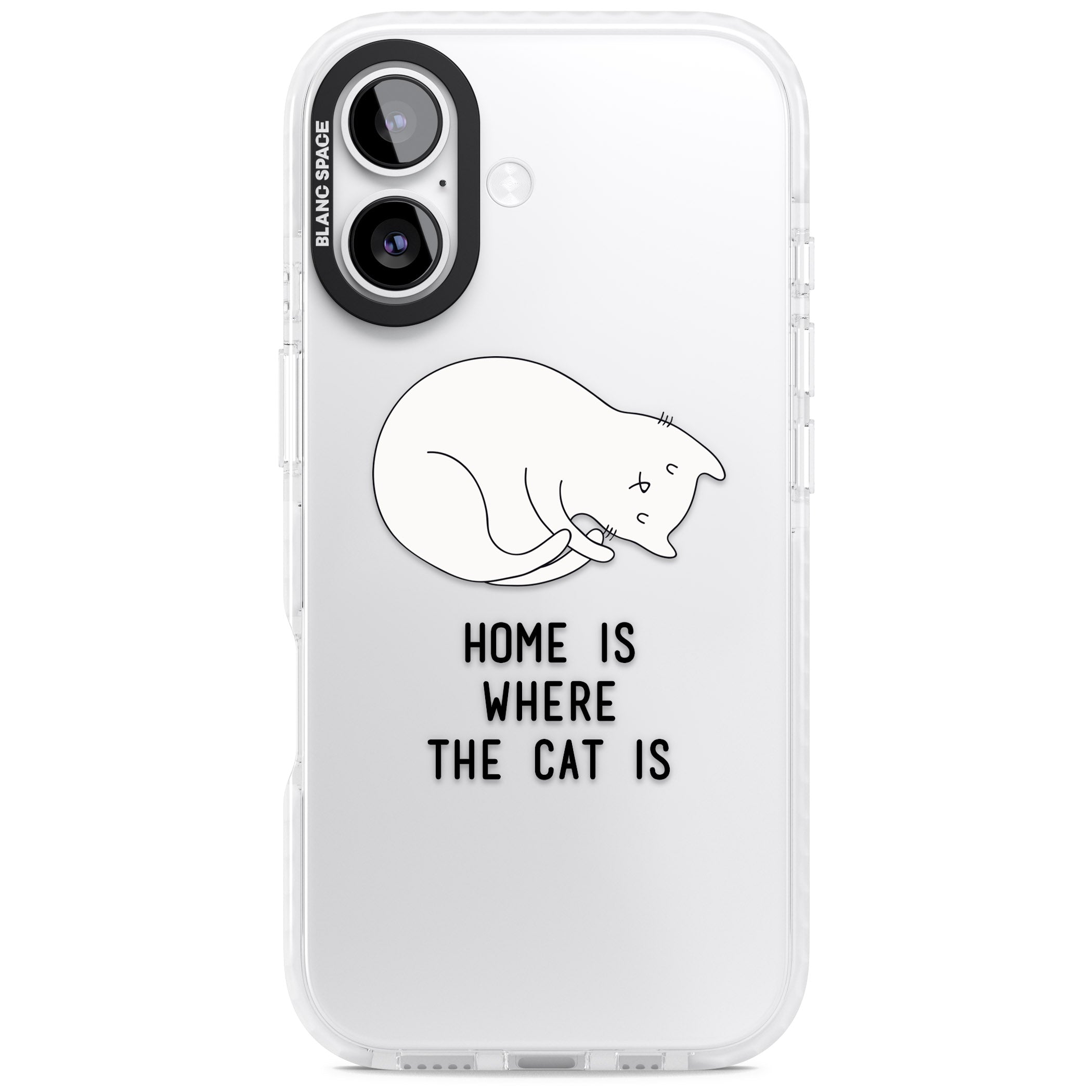 Home Is Where The Cat Is iPhone 17 Impact Clear Phone Case