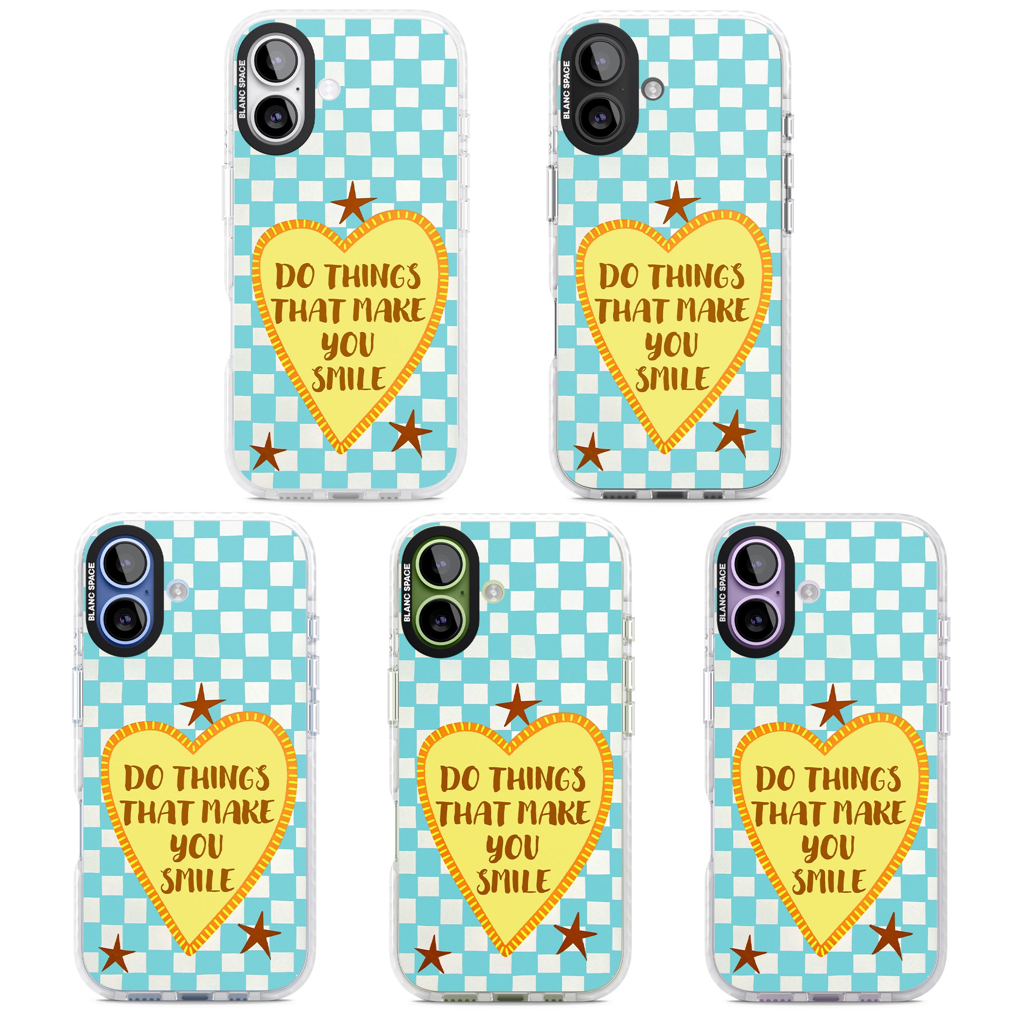 Do Things That Make You Smile iPhone 17 Impact Clear Phone Case APT Impact Protection