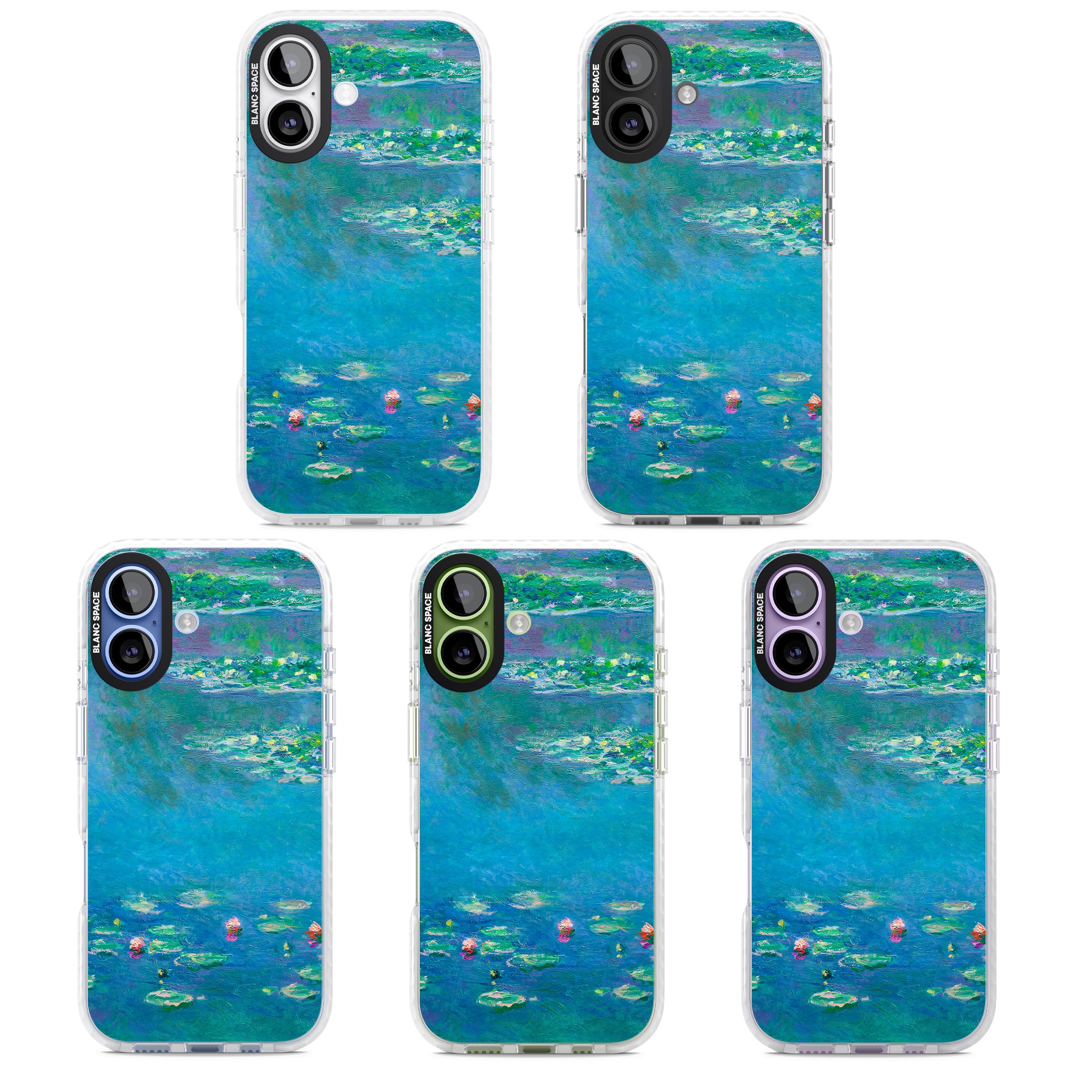 Water Lilies iPhone 17 Impact Clear Phone Case APT Impact Protection