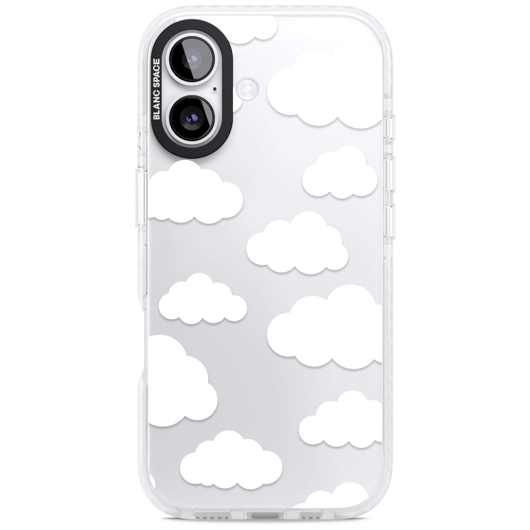 Cloud Pattern iPhone 17 Impact Clear Phone Case