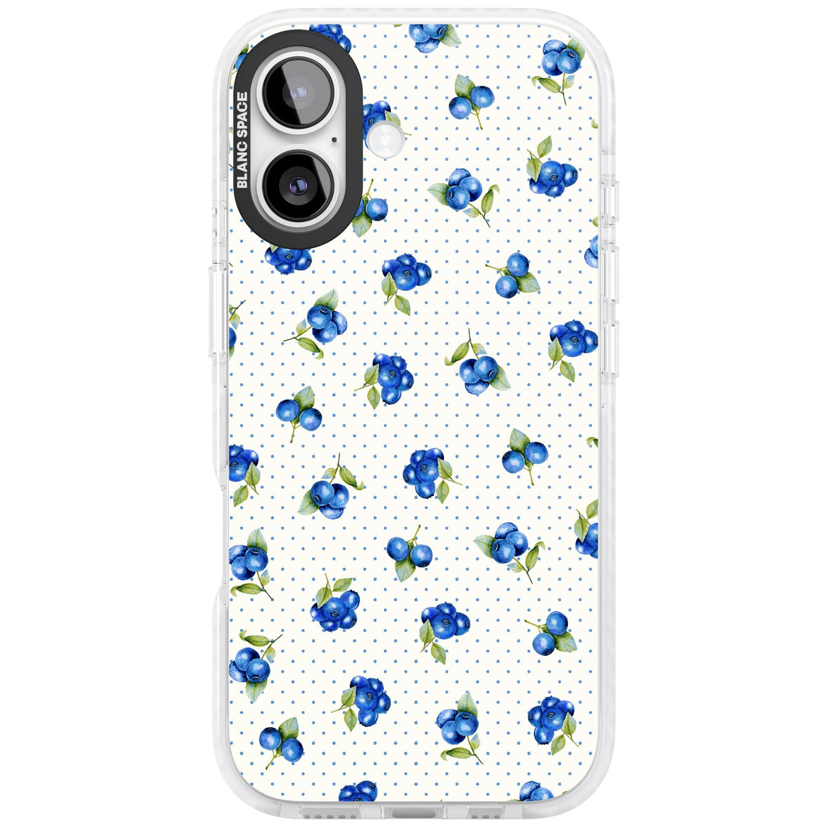 Blueberry Picnic iPhone 16 / iPhone 16 Plus / iPhone 17 Impact Clear Phone Case front