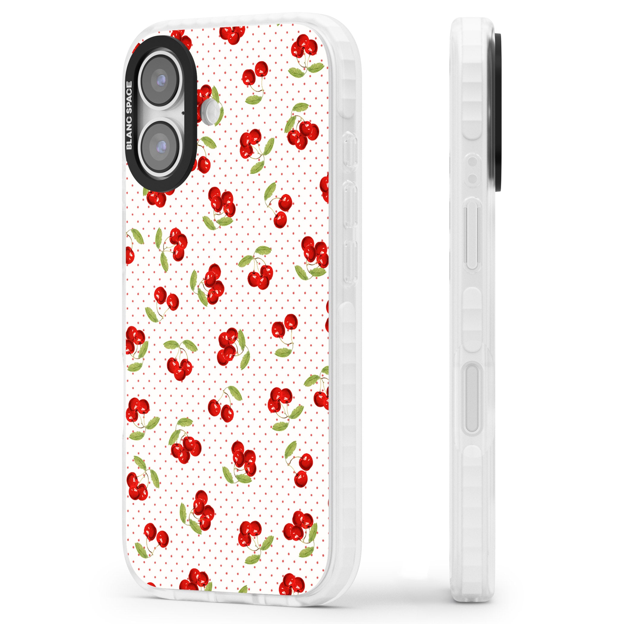 Cherry Picking iPhone 17 Impact Clear Phone Case Side Profile