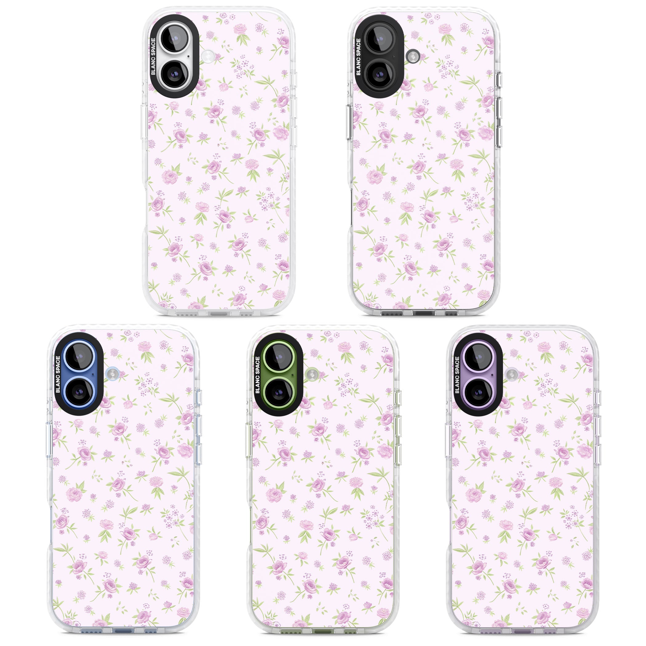 Pink Peonies iPhone 17 Impact Clear Phone Case APT Impact Protection