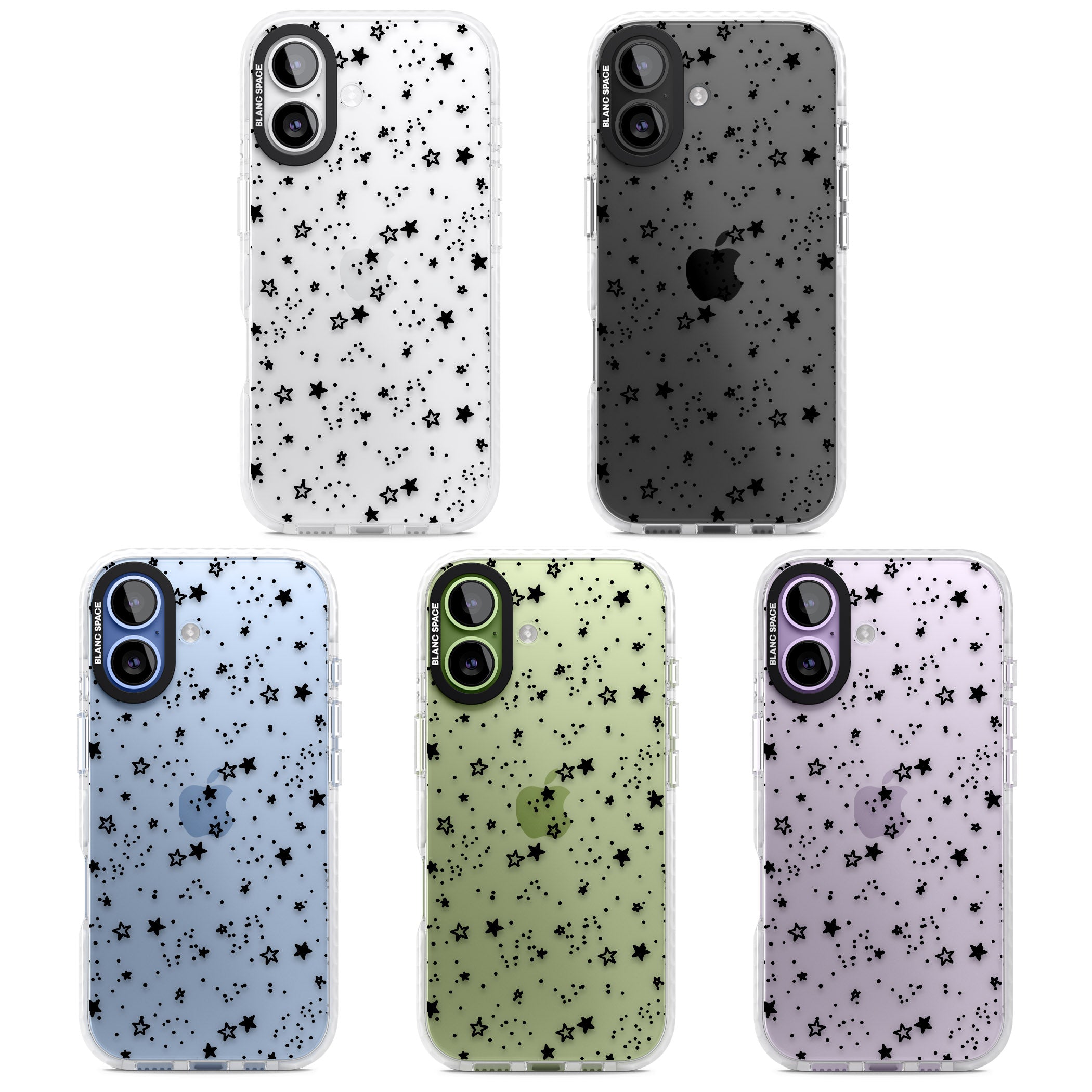Midnight Stars iPhone 17 Impact Clear Phone Case APT Impact Protection