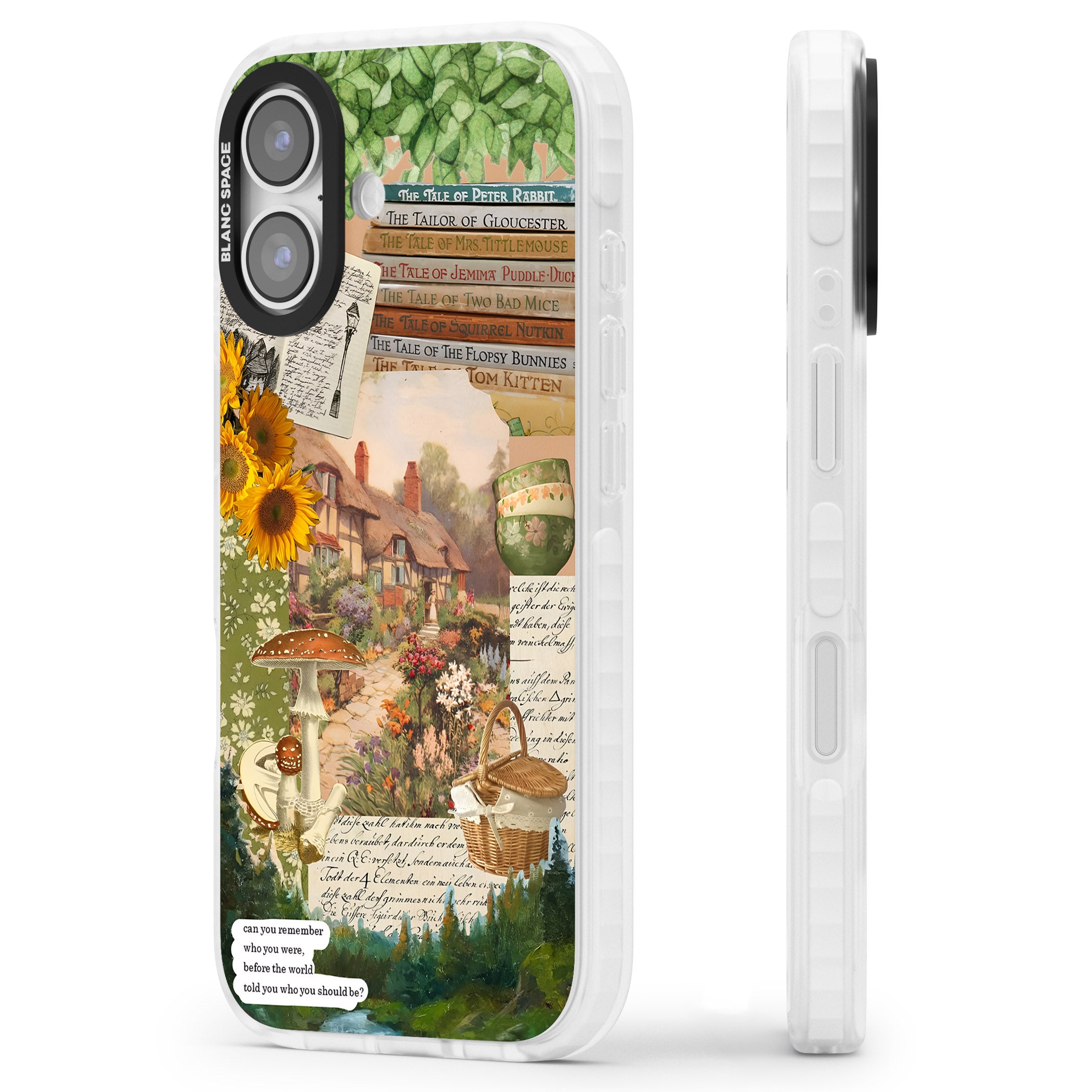 Bookworm iPhone 17 Impact Clear Phone Case Side Profile