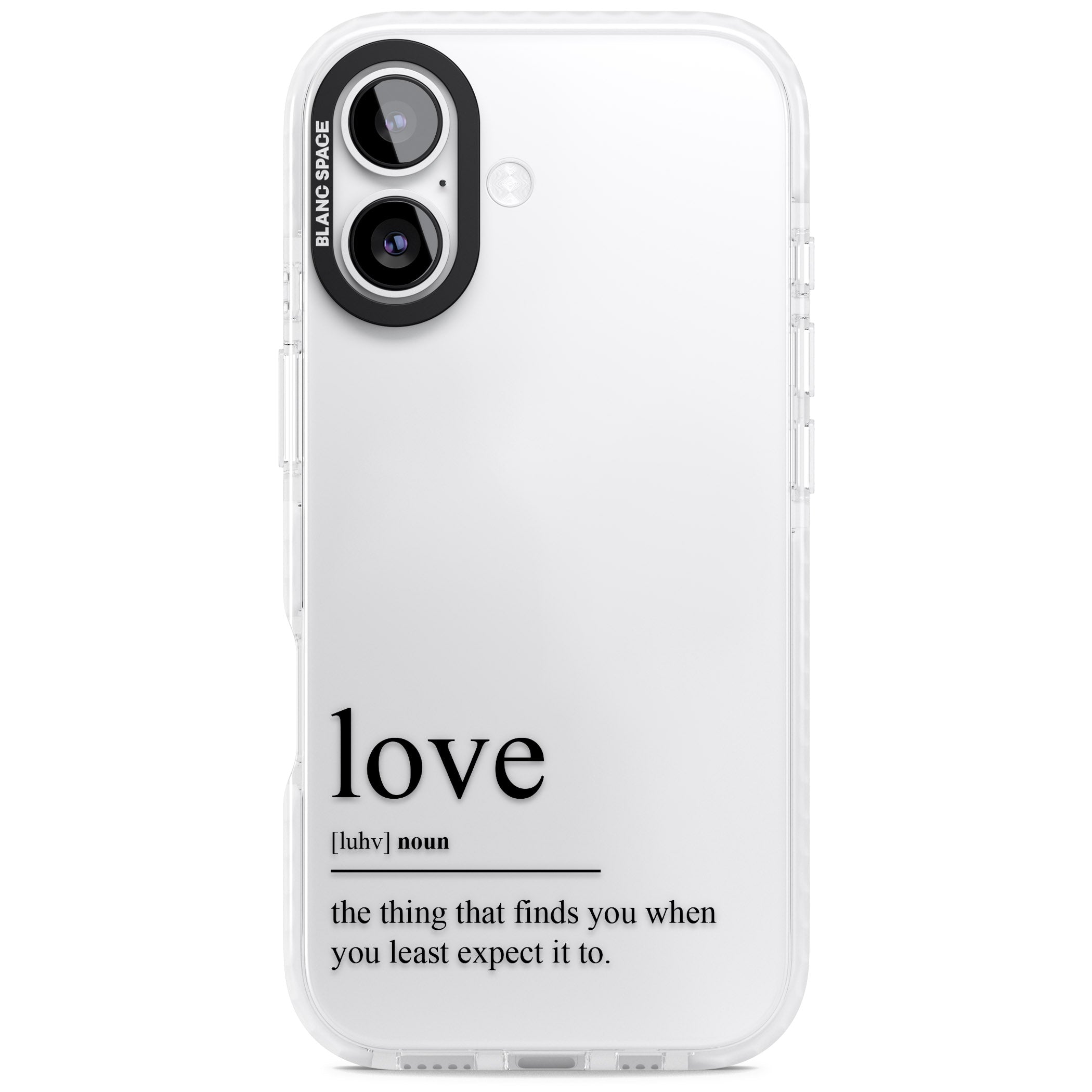 Love iPhone 17 Impact Clear Phone Case